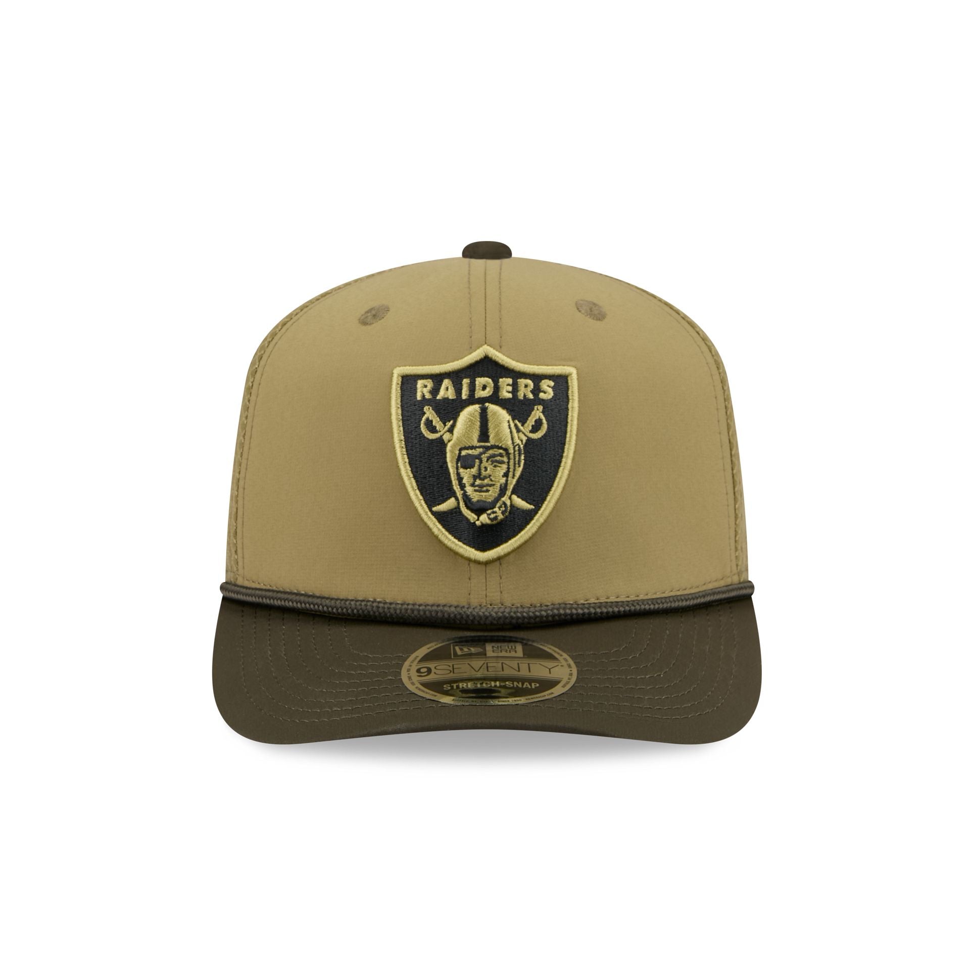 Alternative view of Las Vegas Raiders 2025 Salute To Service 9Seventy Trucker Hat
