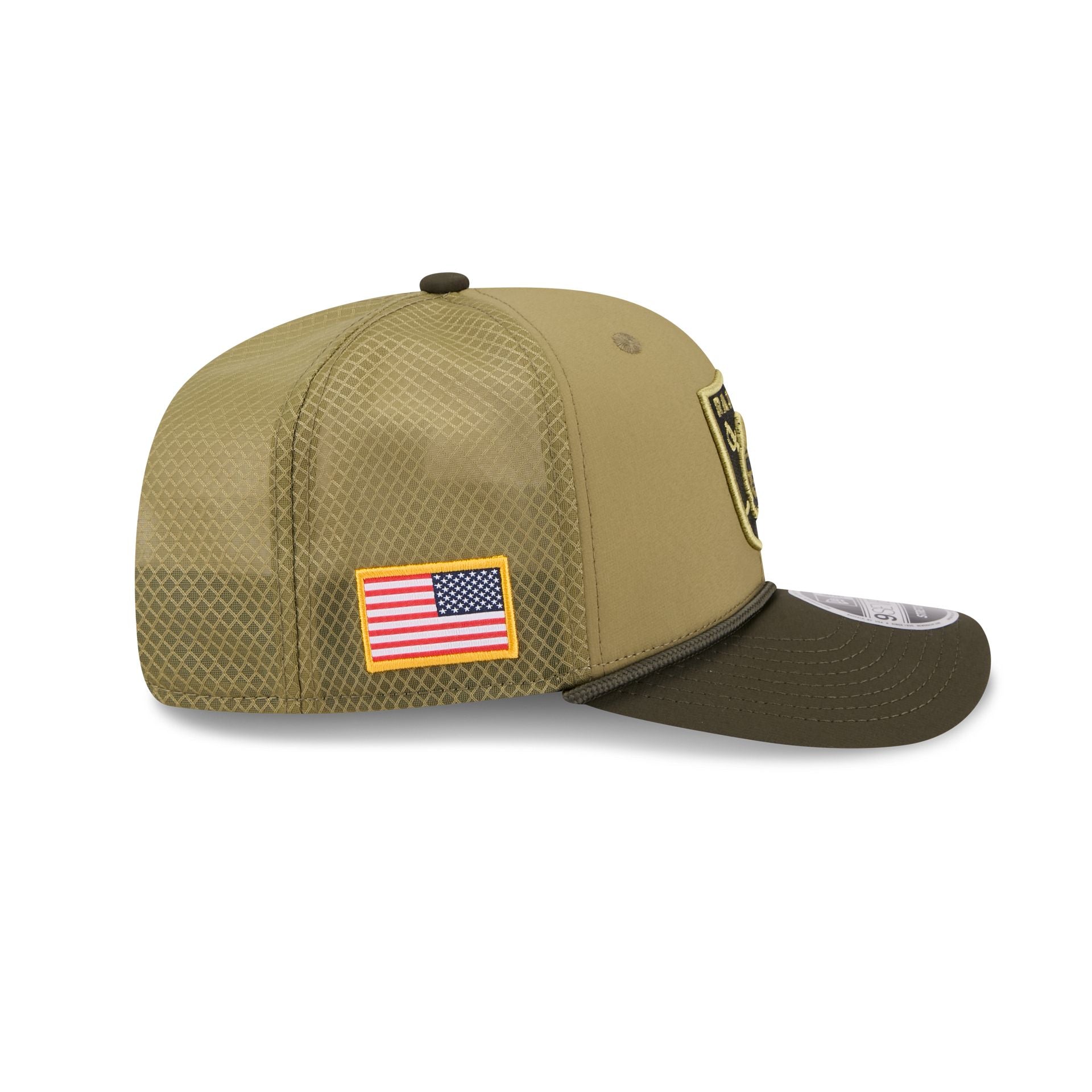 Las Vegas Raiders 2025 Salute To Service 9Seventy Trucker Hat - Image 4