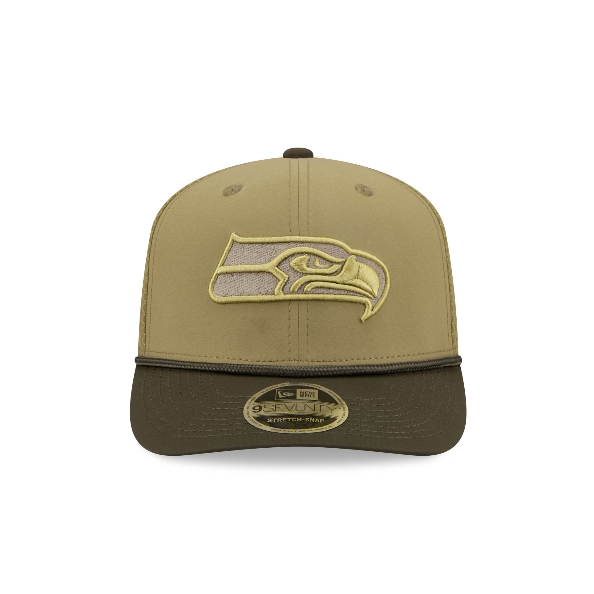 Alternative view of Seattle Seahawks 2025 Salute To Service 9Seventy Trucker Hat