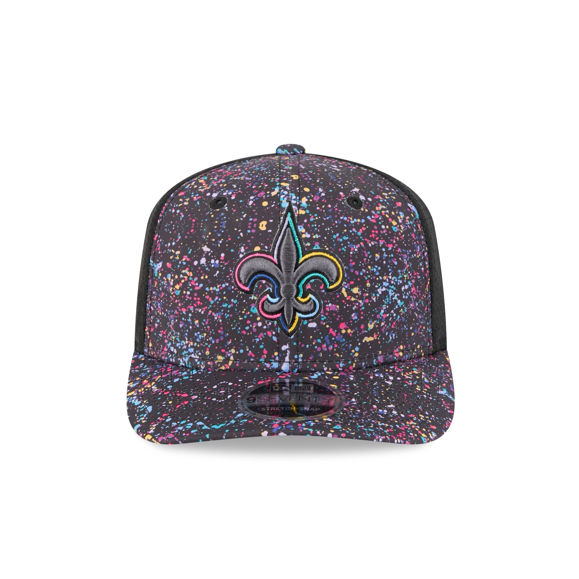 Alternative view of New Orleans Saints 2025 Crucial Catch 9Seventy Trucker Hat