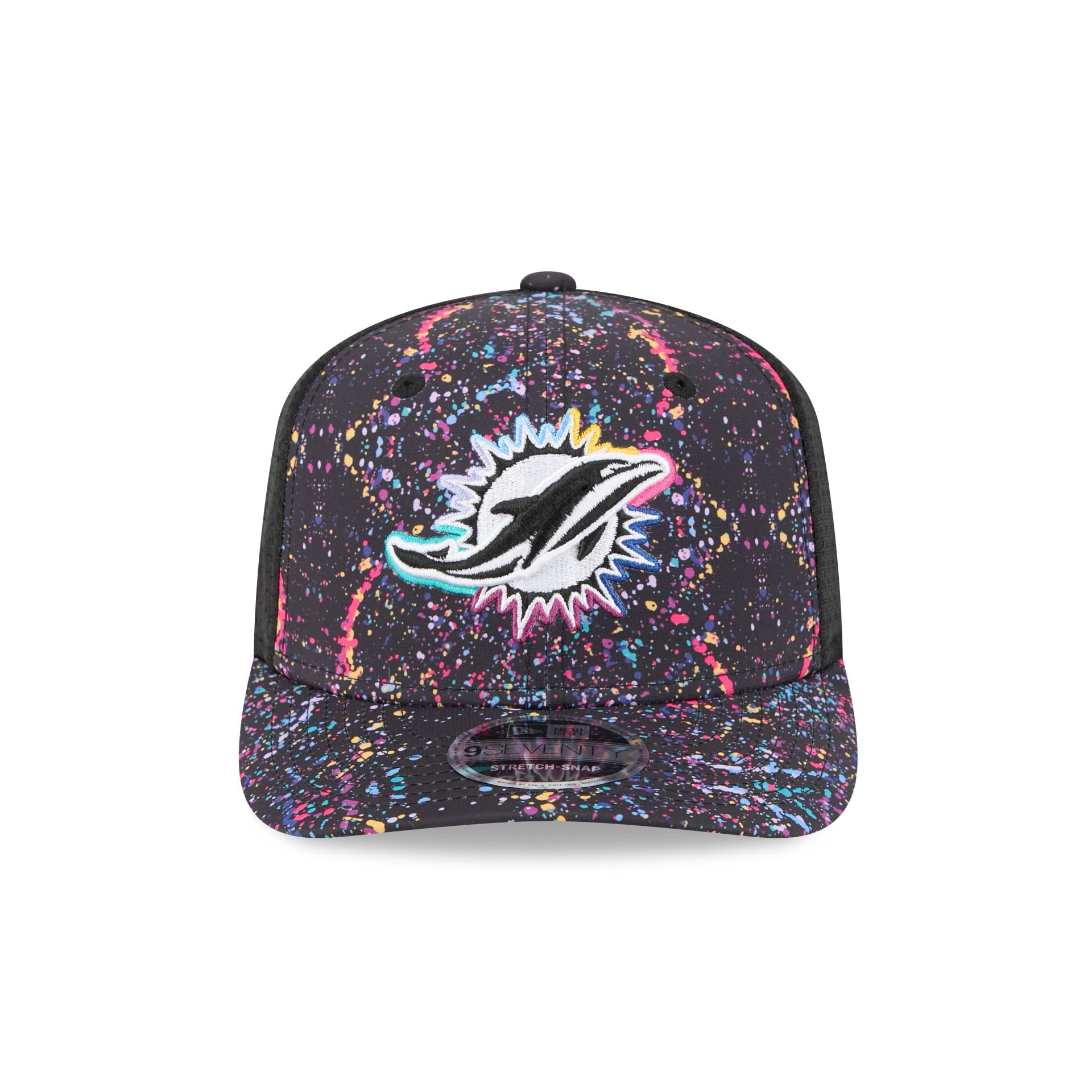 Alternative view of Miami Dolphins 2025 Crucial Catch 9Seventy Trucker Hat