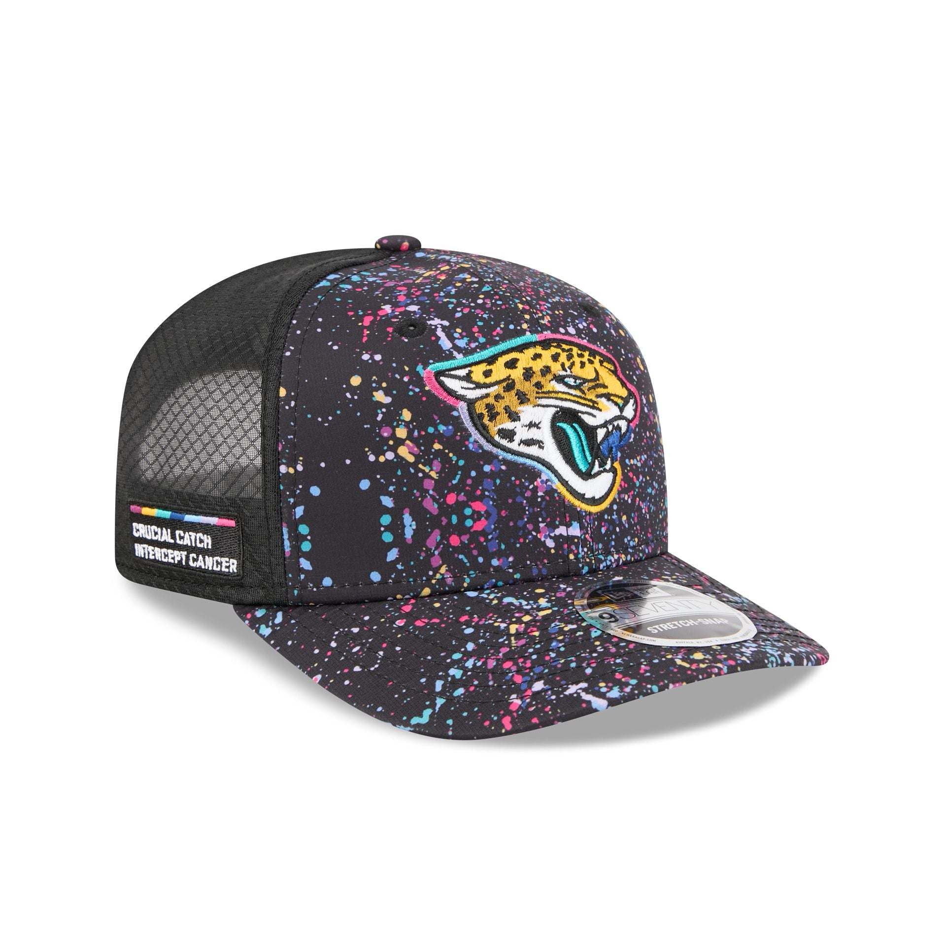 Jacksonville Jaguars 2025 Crucial Catch 9Seventy Trucker Hat
