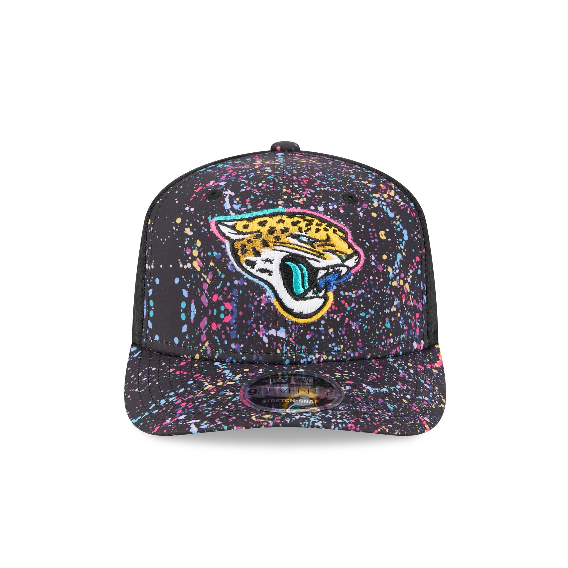 Alternative view of Jacksonville Jaguars 2025 Crucial Catch 9Seventy Trucker Hat