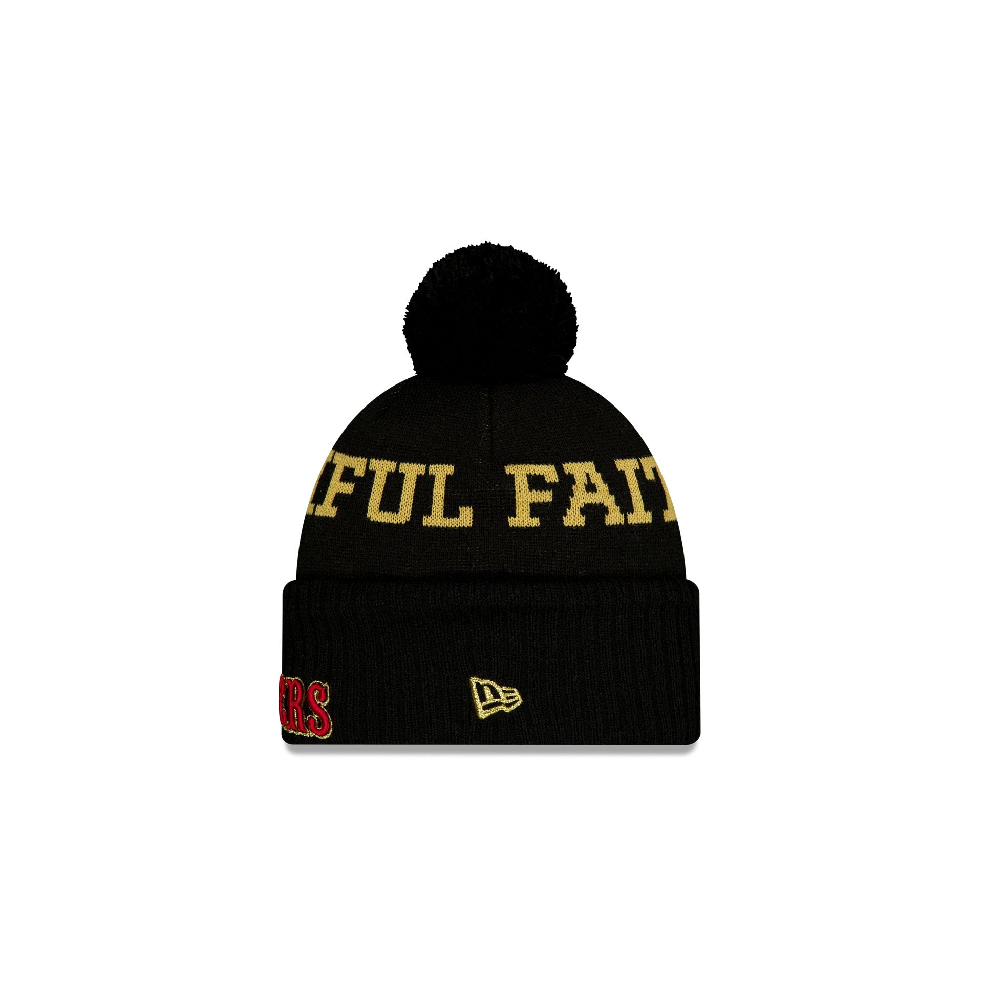 Alternative view of San Francisco 49Ers 2025 Nfl Rivalries Kids Pom Knit Hat