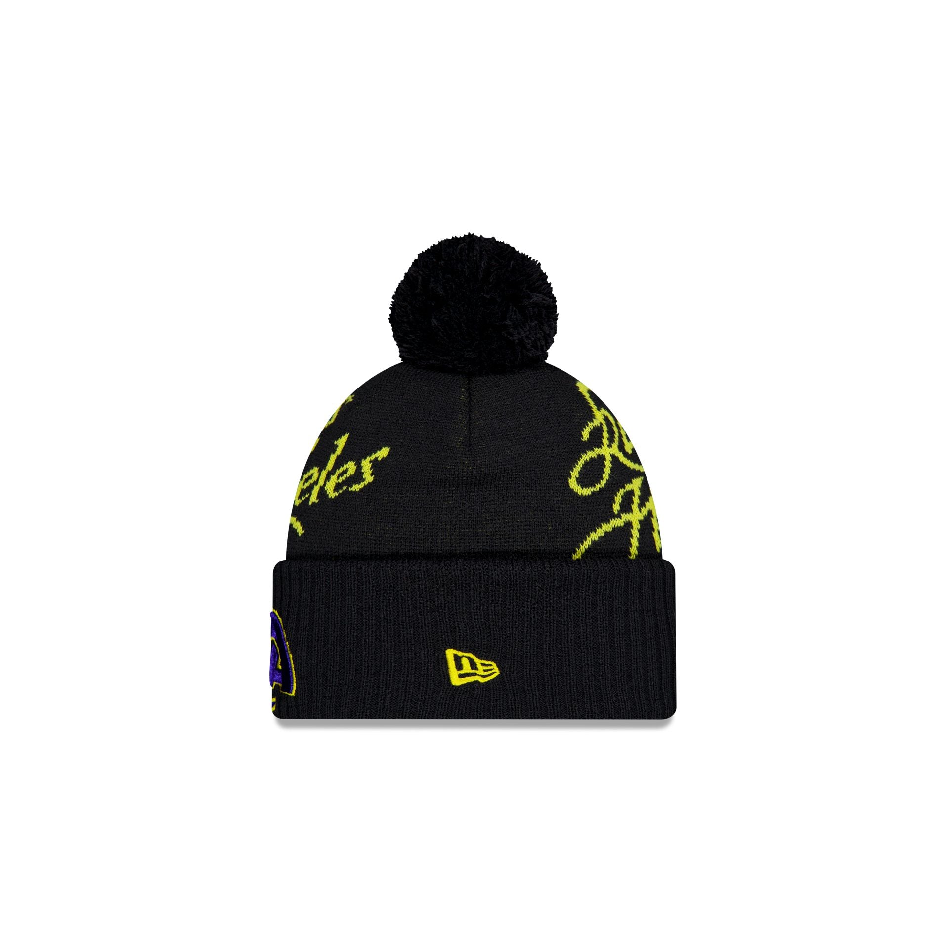 Alternative view of Los Angeles Rams 2025 Nfl Rivalries Kids Pom Knit Hat