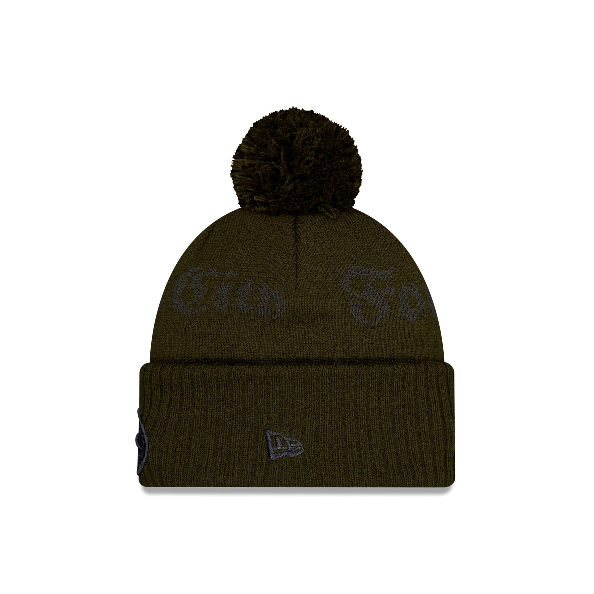 Alternative view of New York Jets 2025 Nfl Rivalries Pom Knit Hat