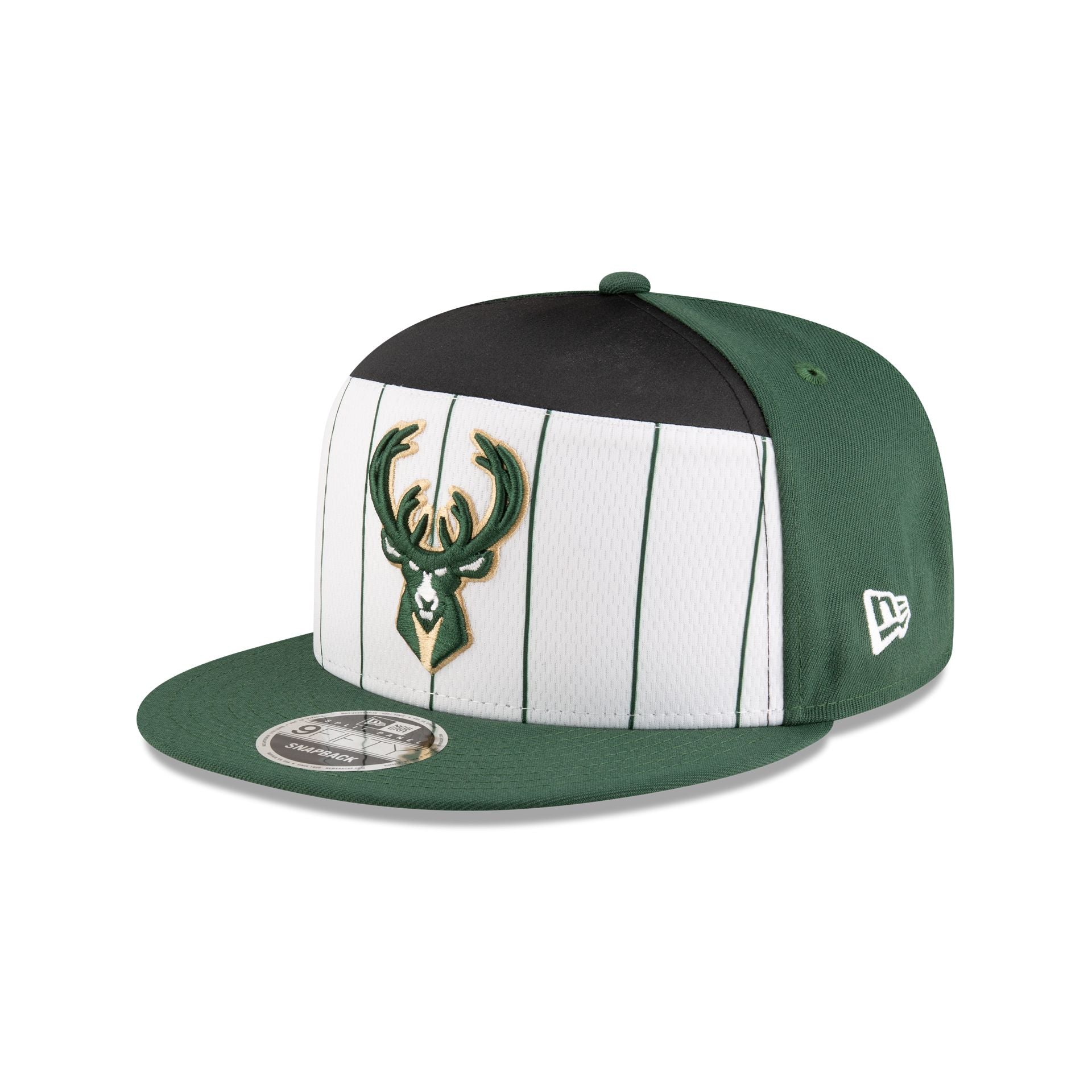 Milwaukee Bucks 2025 Tip-Off Split Panel 9Fifty Snapback Hat
