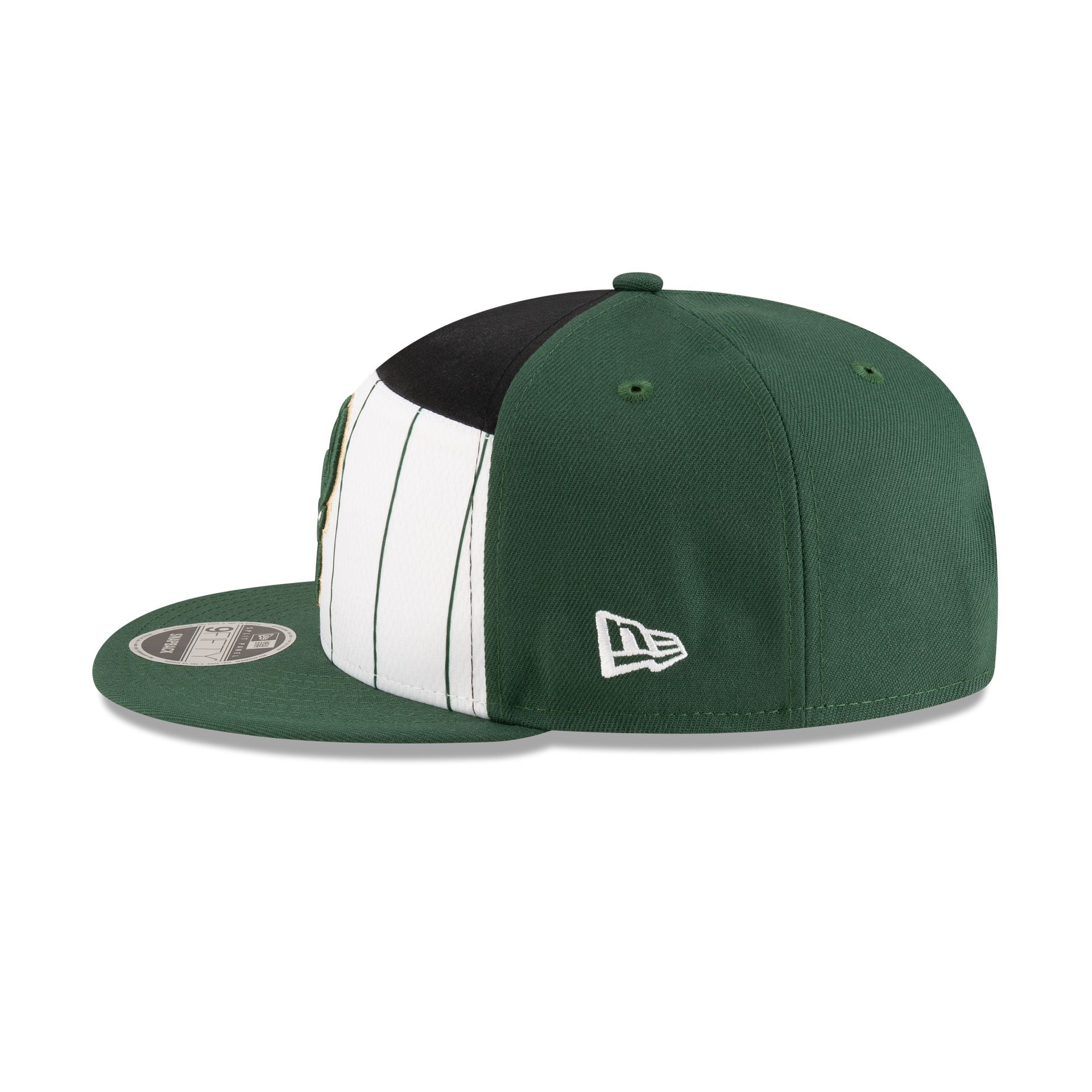 Milwaukee Bucks 2025 Tip-Off Split Panel 9Fifty Snapback Hat - Image 4