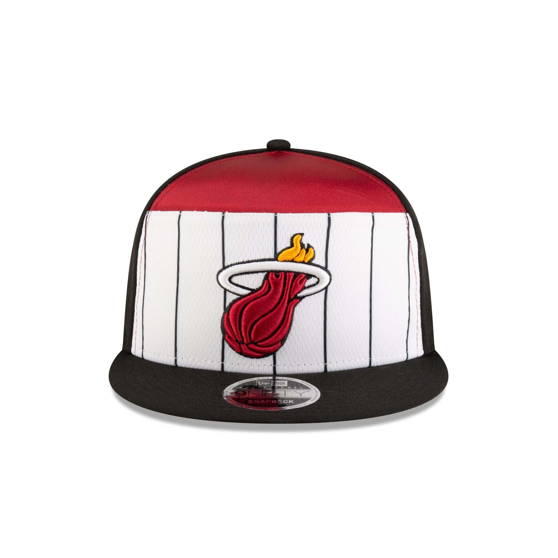 Alternative view of Miami Heat 2025 Tip-Off Split Panel 9Fifty Snapback Hat