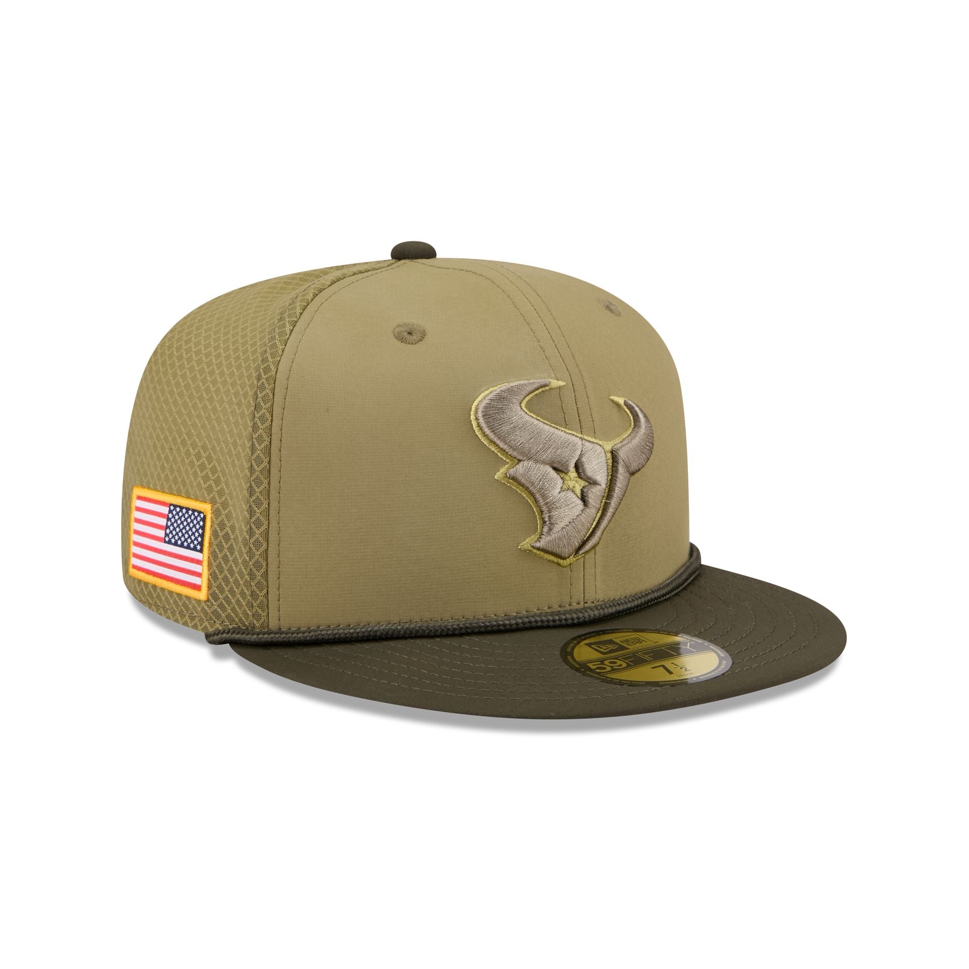 Houston Texans 2025 Salute To Service 59Fifty Fitted Hat