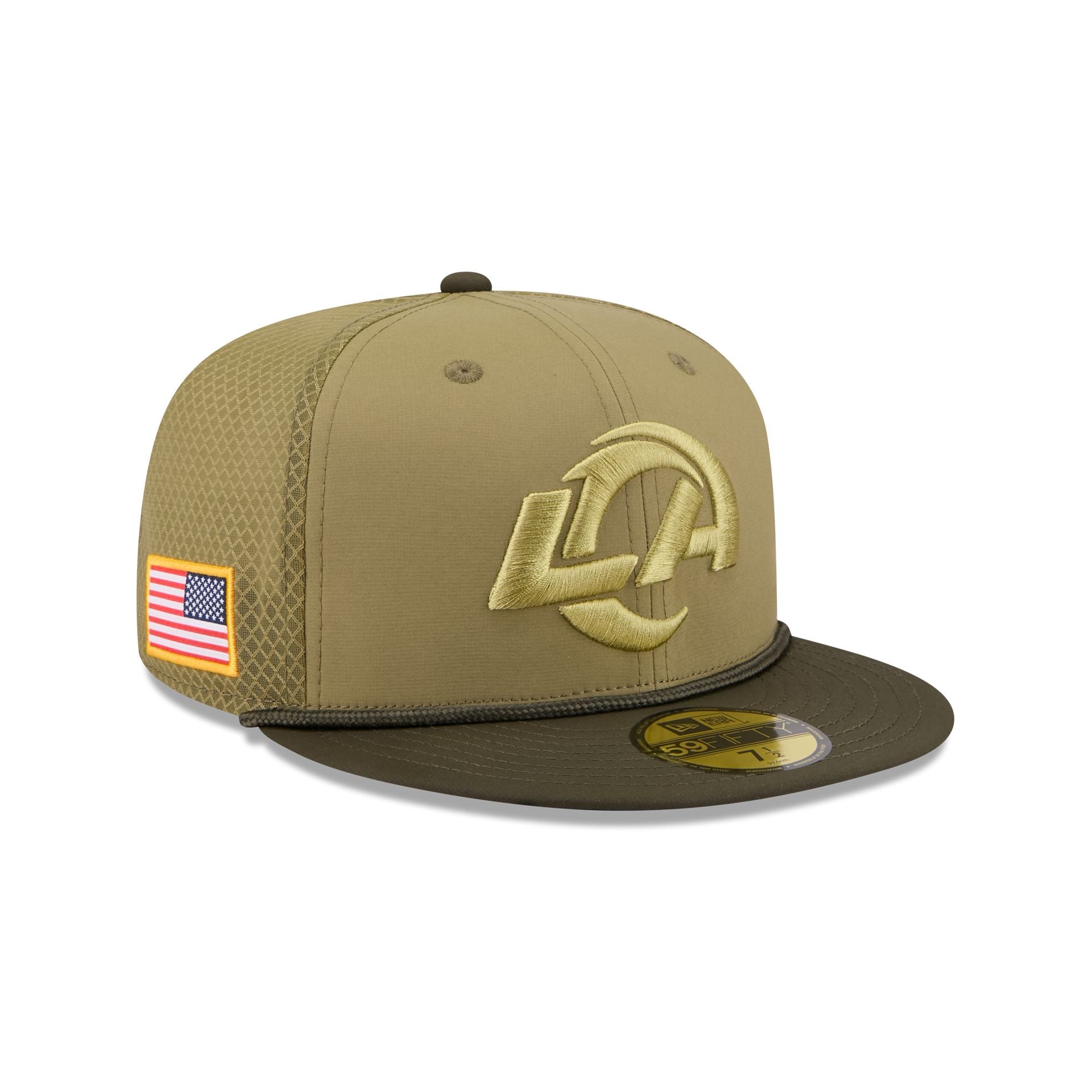 Los Angeles Rams 2025 Salute To Service 59Fifty Fitted Hat