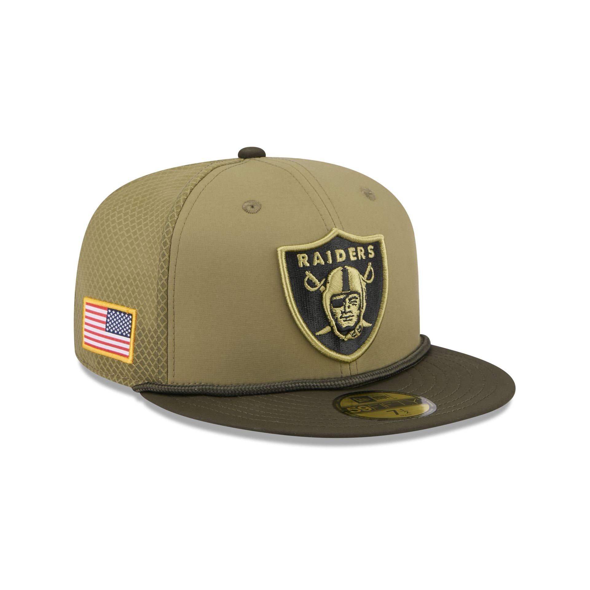 Las Vegas Raiders 2025 Salute To Service 59Fifty Fitted Hat