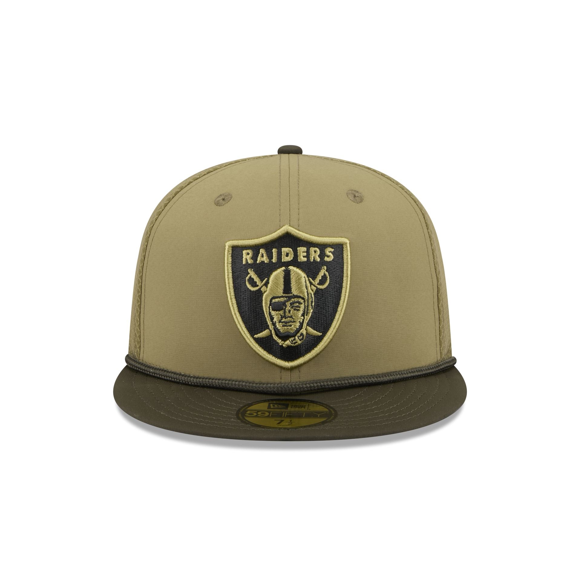 Alternative view of Las Vegas Raiders 2025 Salute To Service 59Fifty Fitted Hat