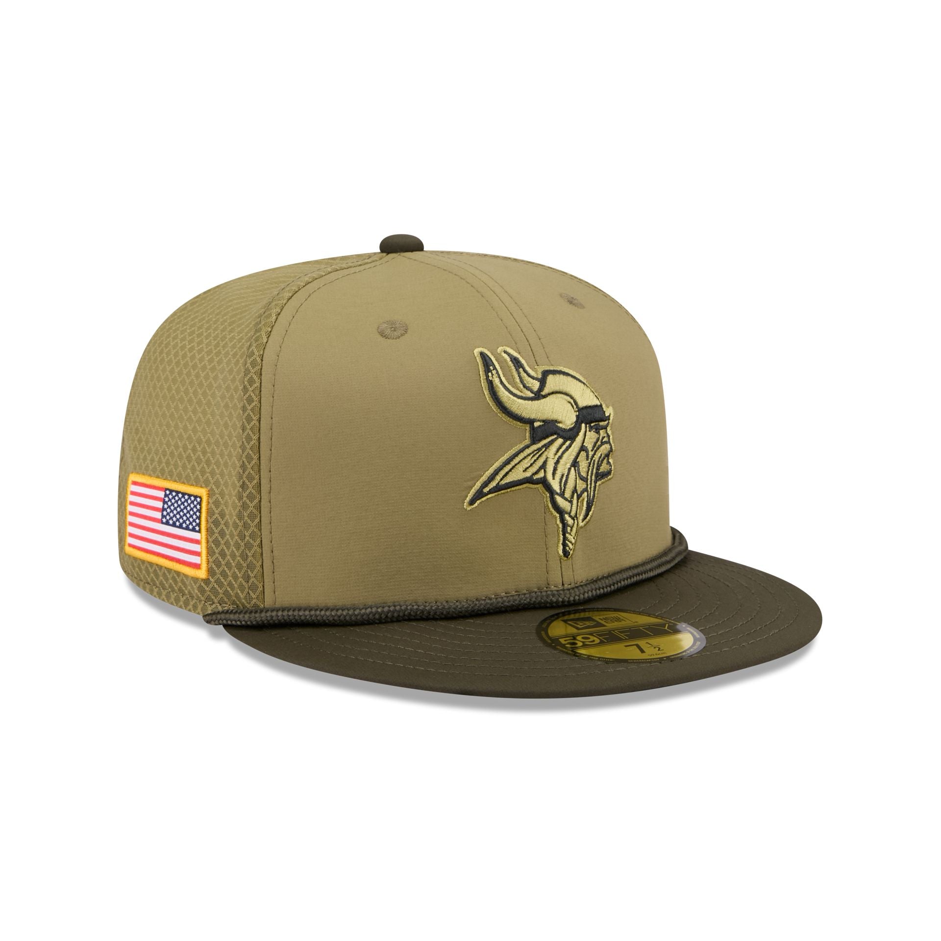 Minnesota Vikings 2025 Salute To Service 59Fifty Fitted Hat