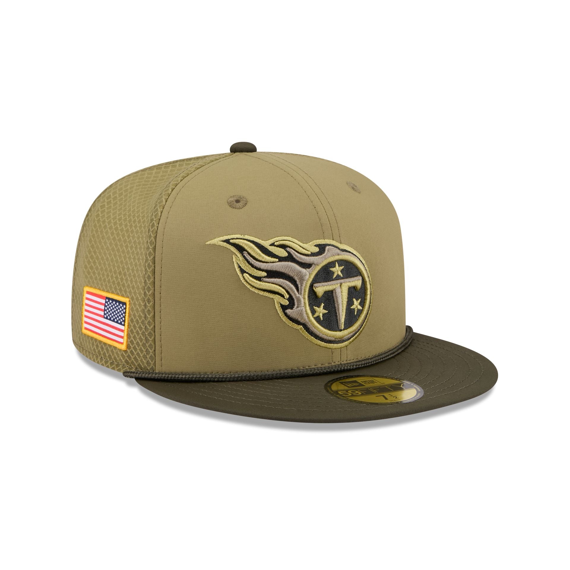 Tennessee Titans 2025 Salute To Service 59Fifty Fitted Hat