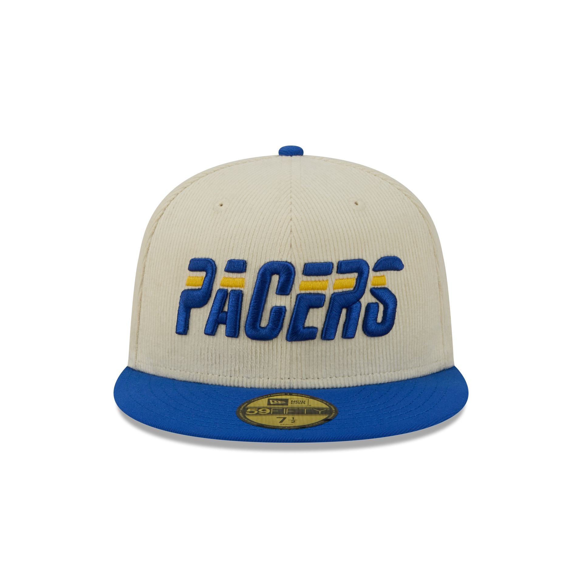 Alternative view of Indiana Pacers 2025 City Edition Chrome White Corduroy 59Fifty Fitted Hat