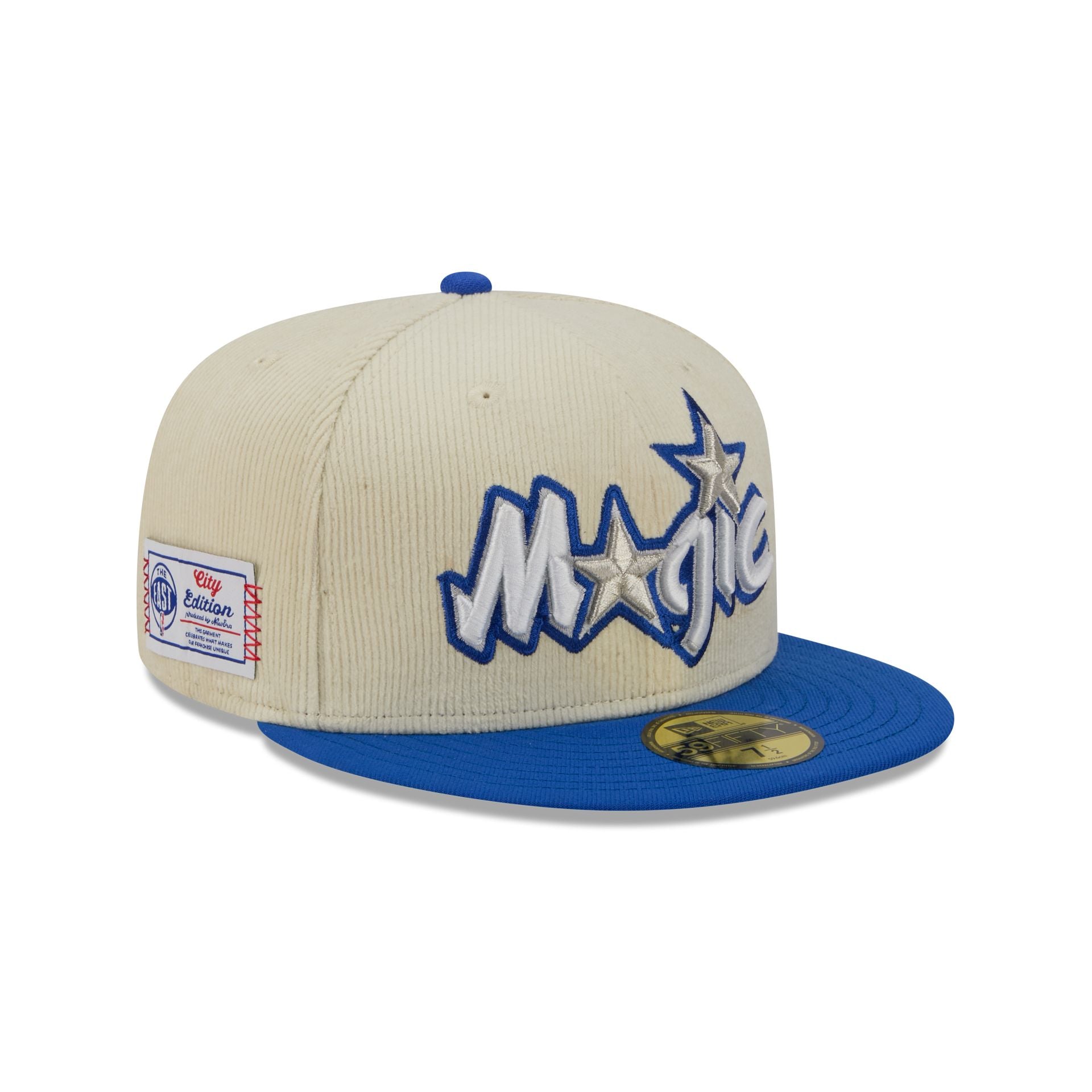 Orlando Magic 2025 City Edition Chrome White Corduroy 59Fifty Fitted Hat