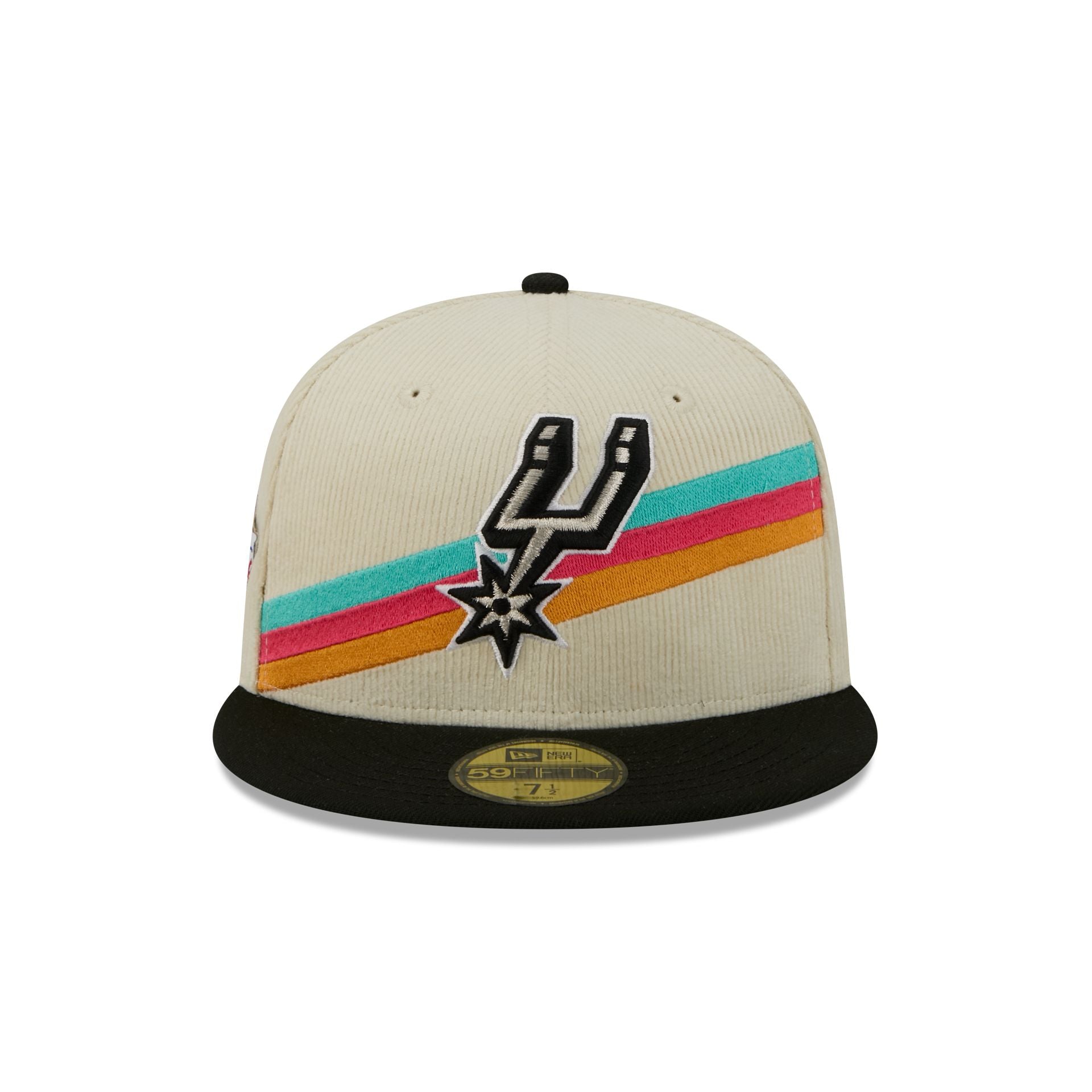 Alternative view of San Antonio Spurs 2025 City Edition Chrome White Corduroy 59Fifty Fitted Hat