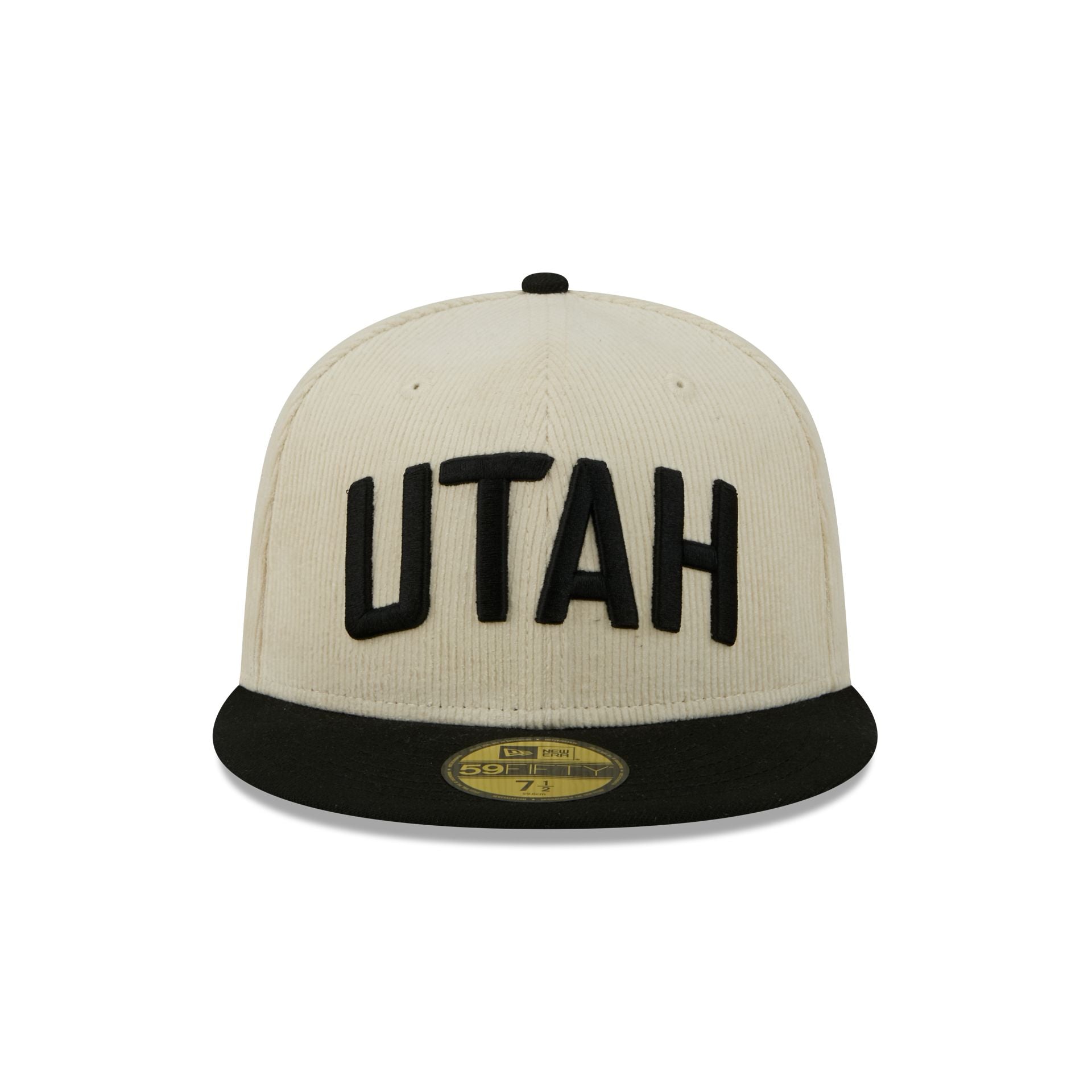 Alternative view of Utah Jazz 2025 City Edition Chrome White Corduroy 59Fifty Fitted Hat