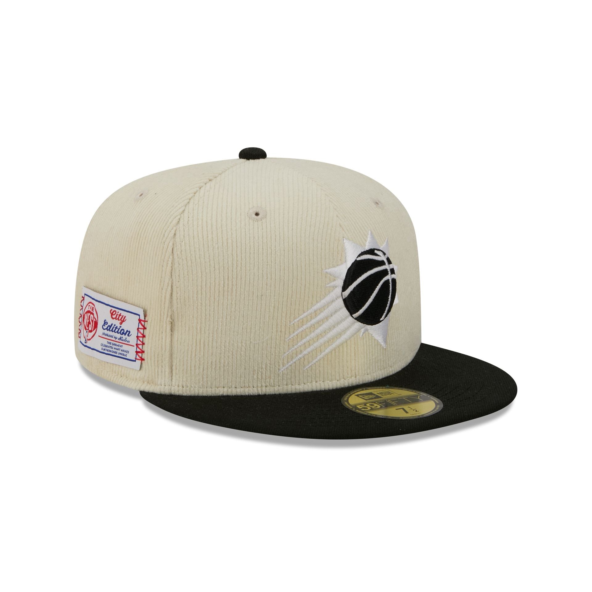Phoenix Suns 2025 City Edition Chrome White Corduroy 59Fifty Fitted Hat