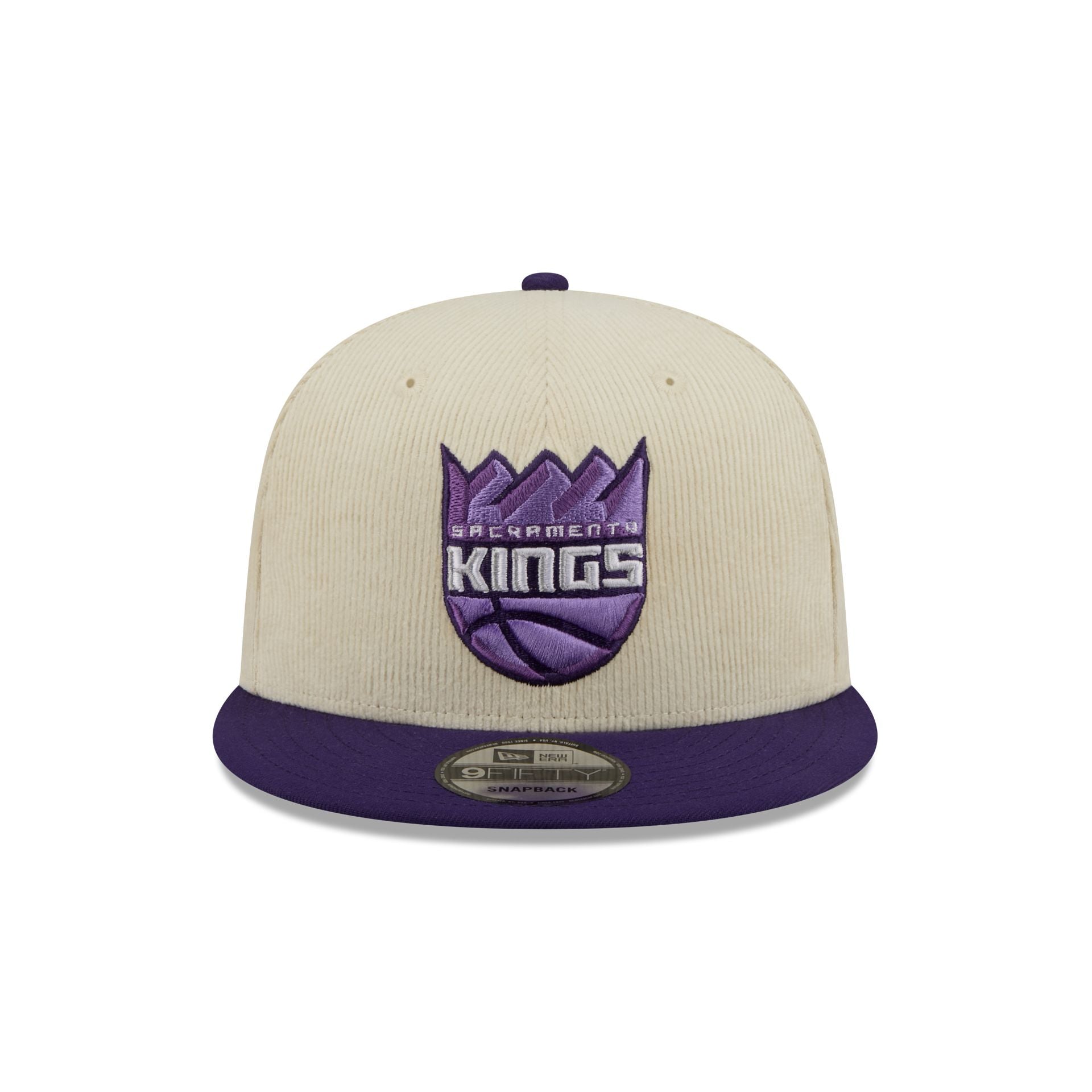 Alternative view of Sacramento Kings 2025 City Edition Chrome White Corduroy 9Fifty Snapback Hat