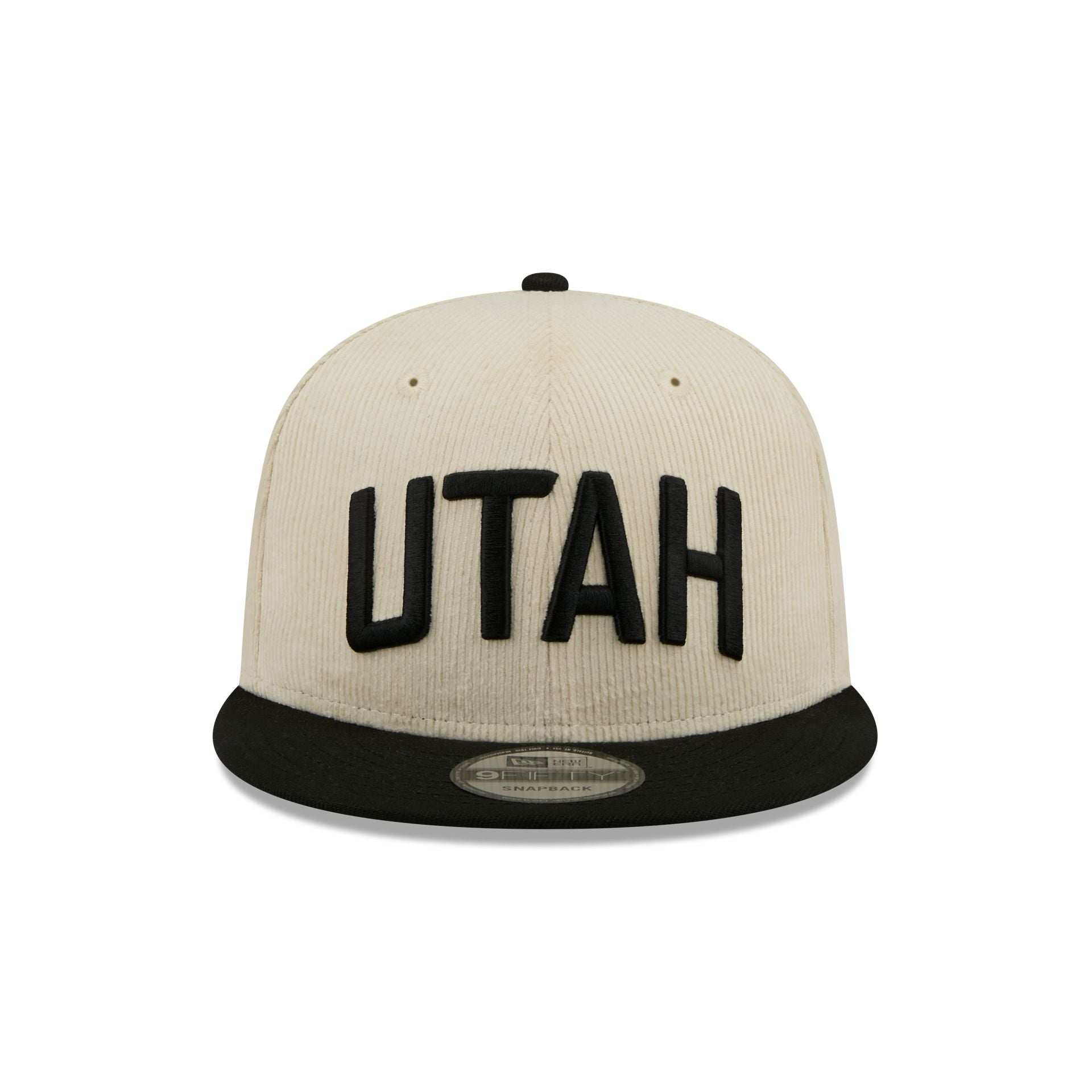 Alternative view of Utah Jazz 2025 City Edition Chrome White Corduroy 9Fifty Snapback Hat