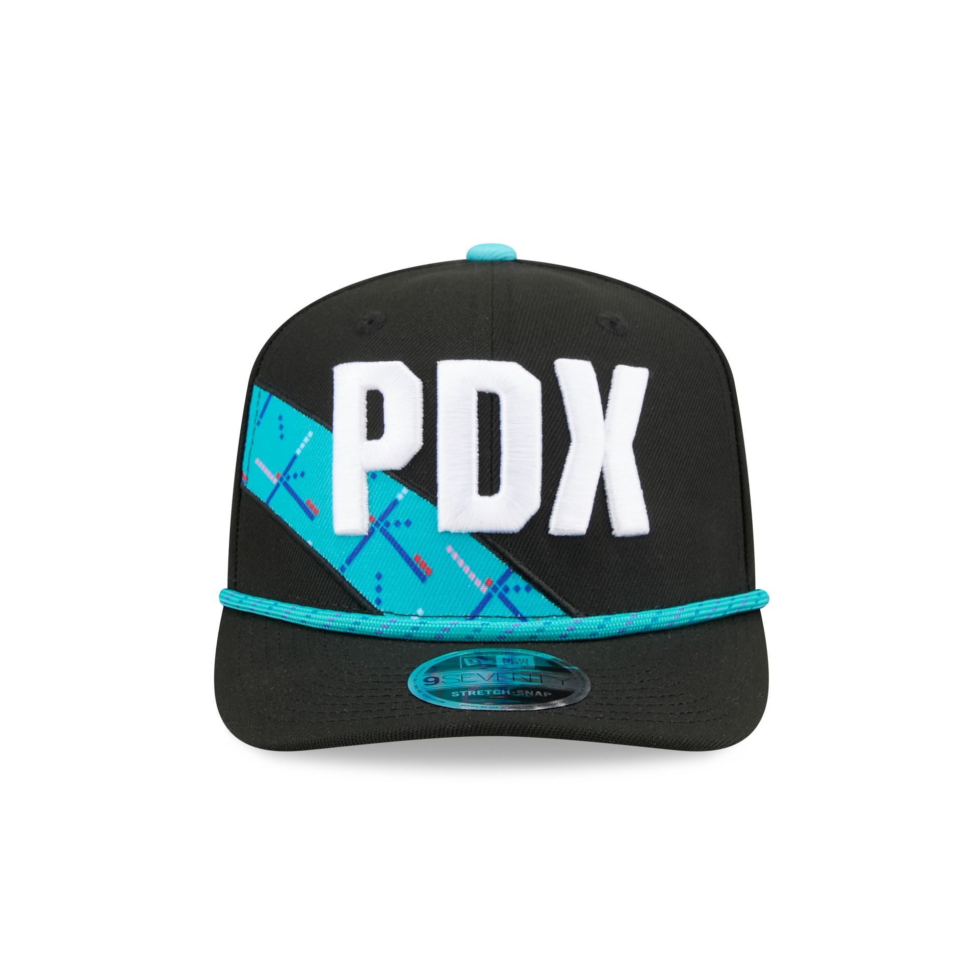 Alternative view of Portland Trail Blazers 2025 City Edition 9Seventy Stretch-Snap Hat