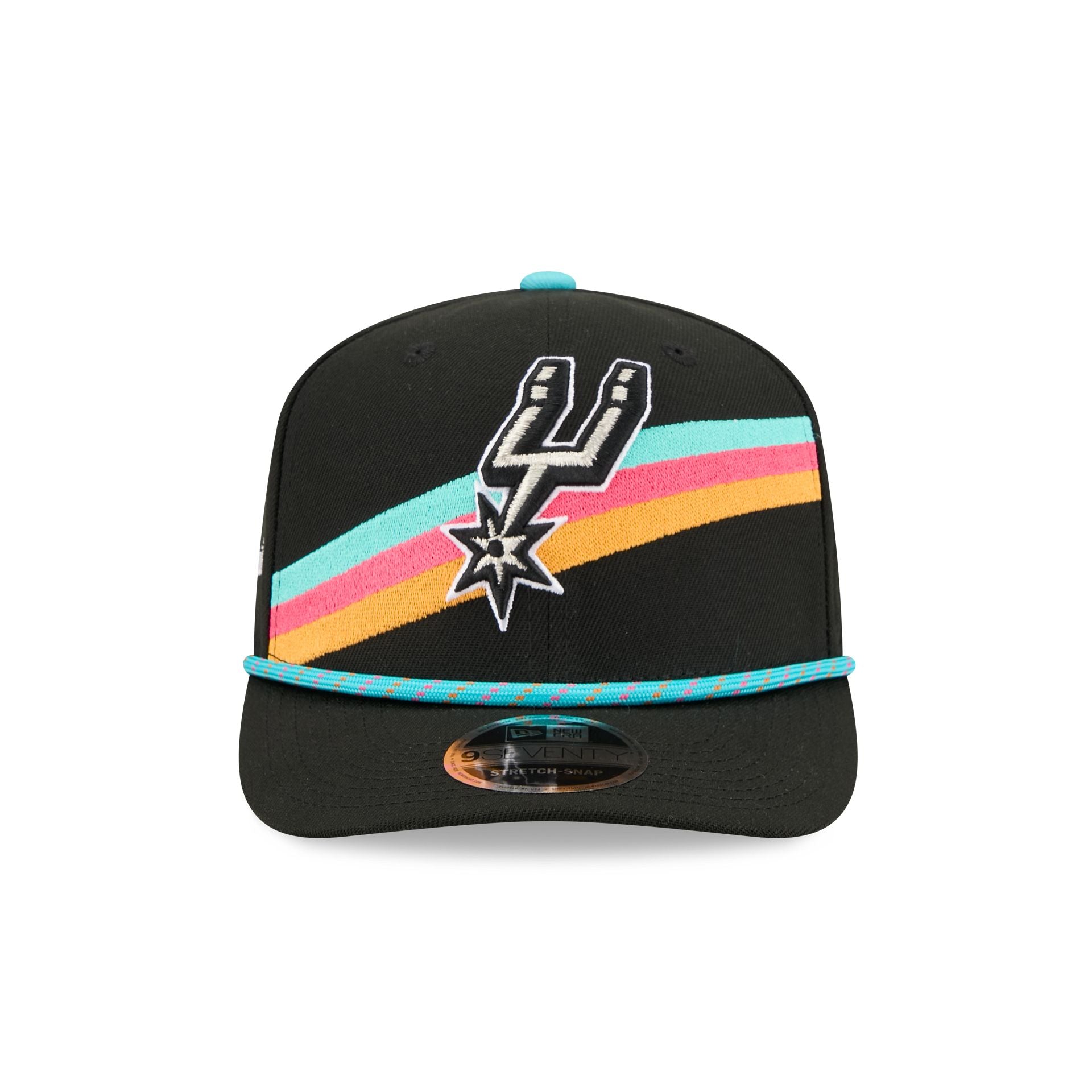 Alternative view of San Antonio Spurs 2025 City Edition 9Seventy Stretch-Snap Hat