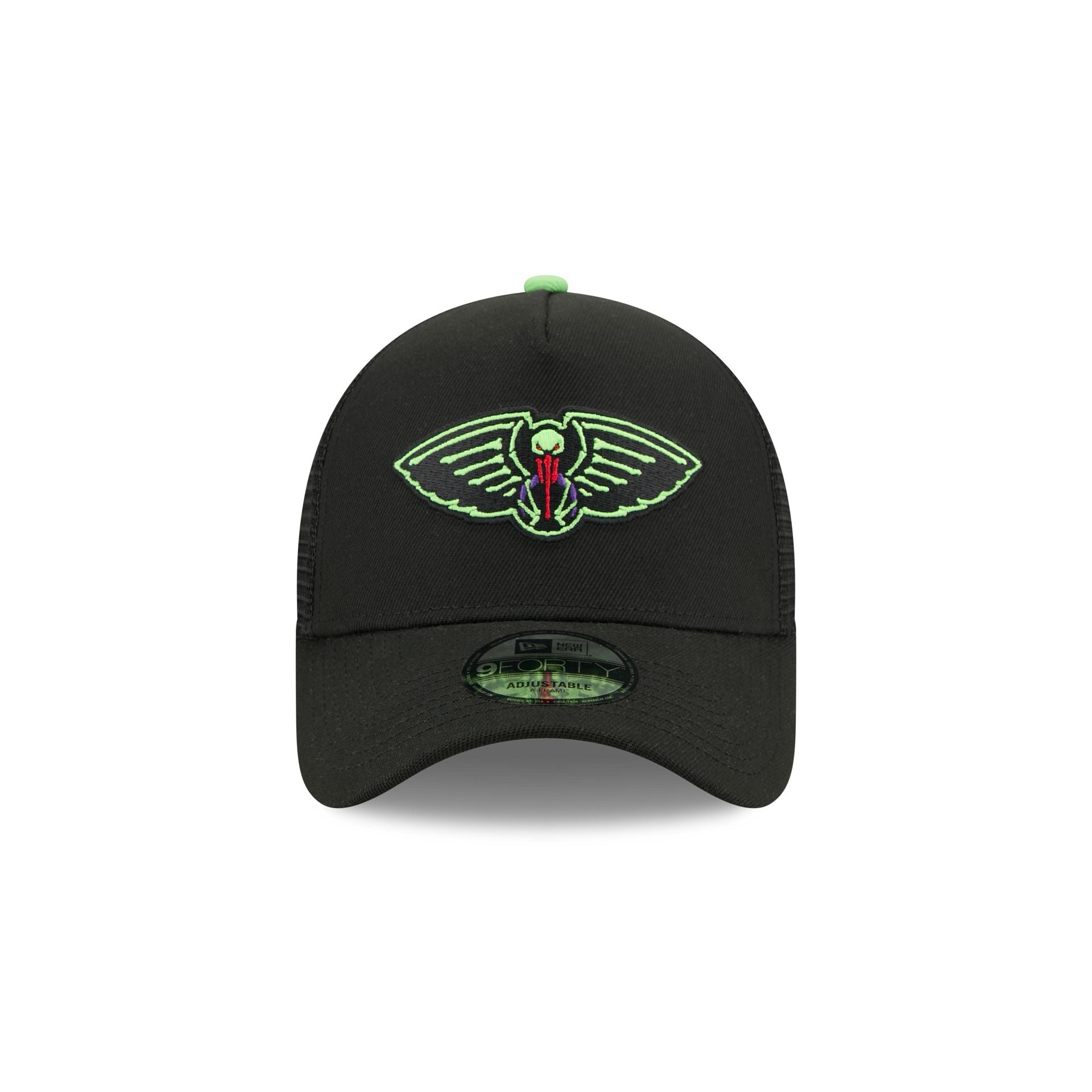 Alternative view of New Orleans Pelicans 2025 City Edition 9Forty A-Frame Trucker Hat