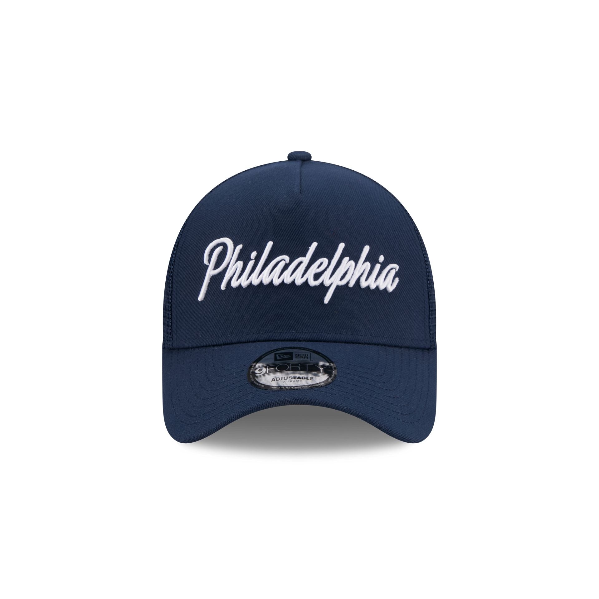 Alternative view of Philadelphia 76Ers 2025 City Edition 9Forty A-Frame Trucker Hat
