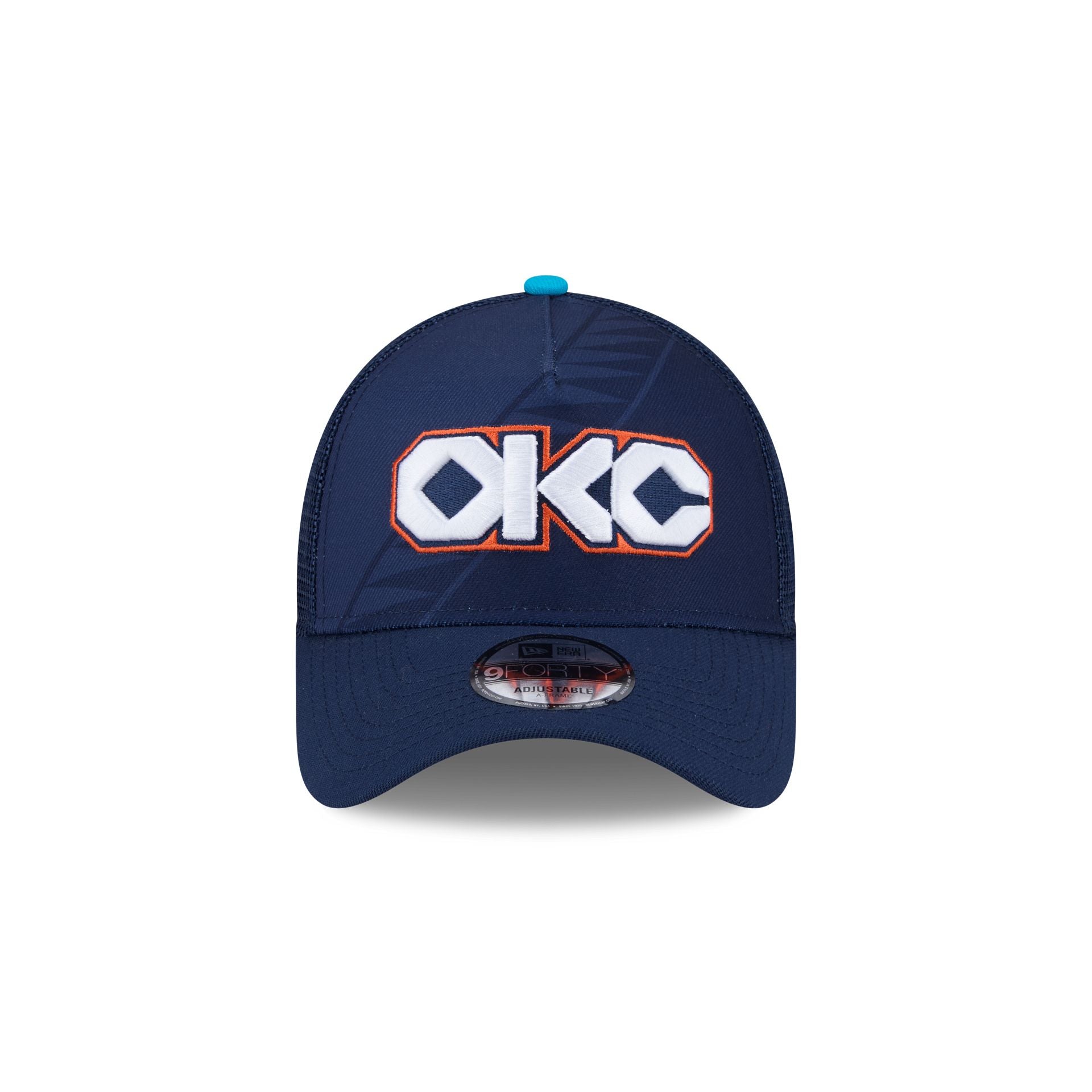 Alternative view of Oklahoma City Thunder 2025 City Edition 9Forty A-Frame Trucker Hat