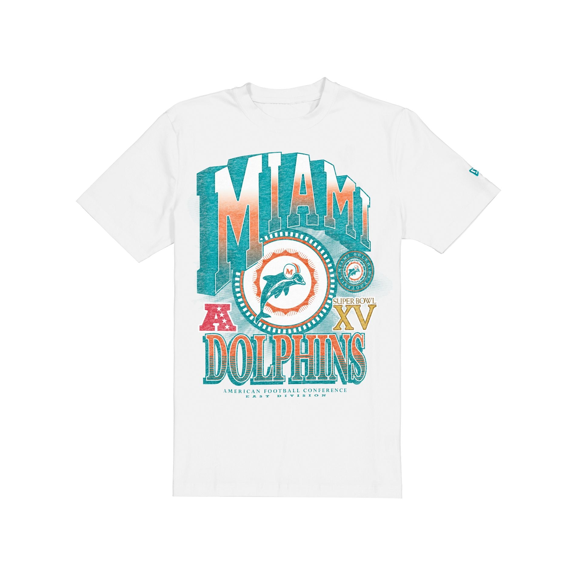 Miami Dolphins Sport Classics Dimensional White T-Shirt