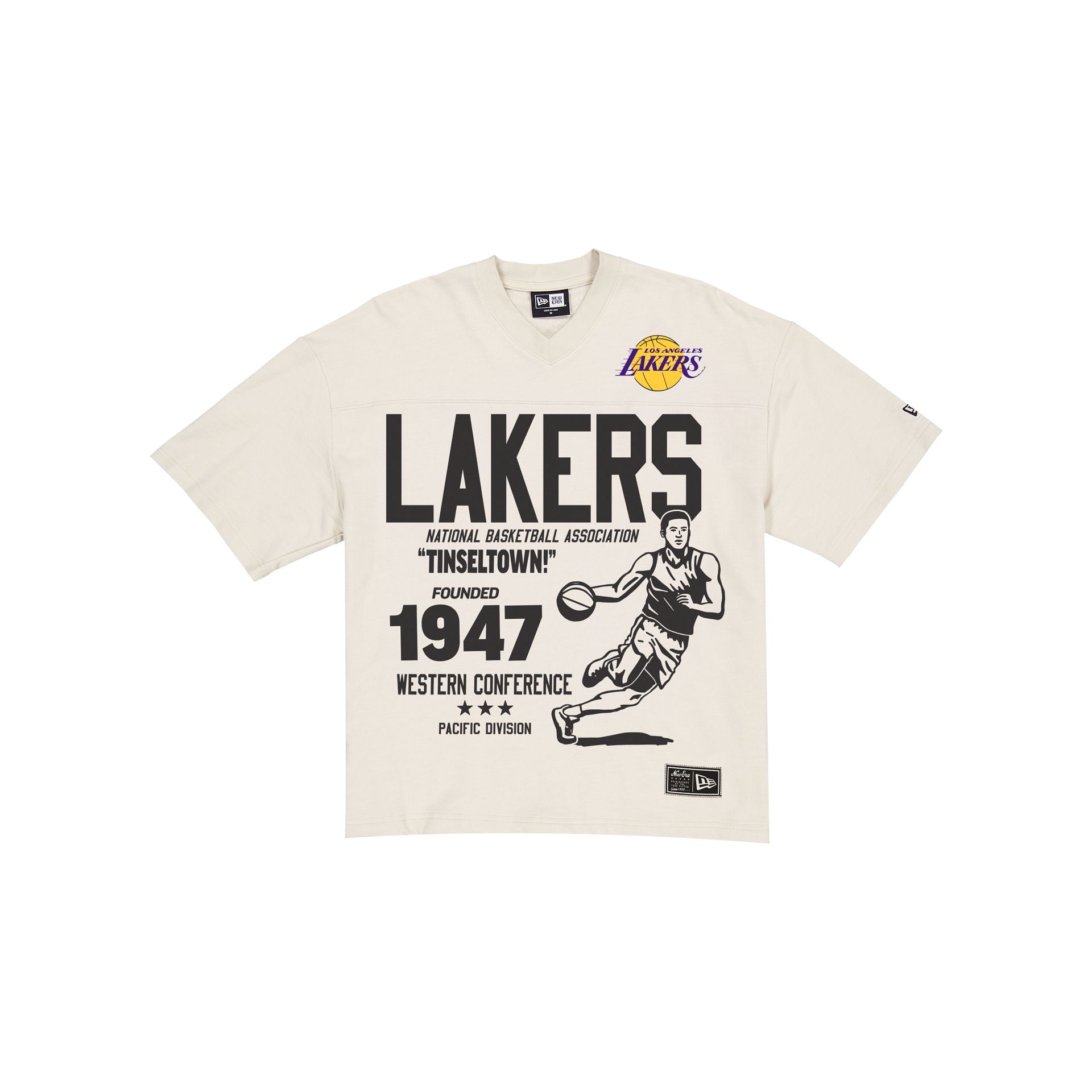 Los Angeles Lakers Throwback Prep Stone T-Shirt