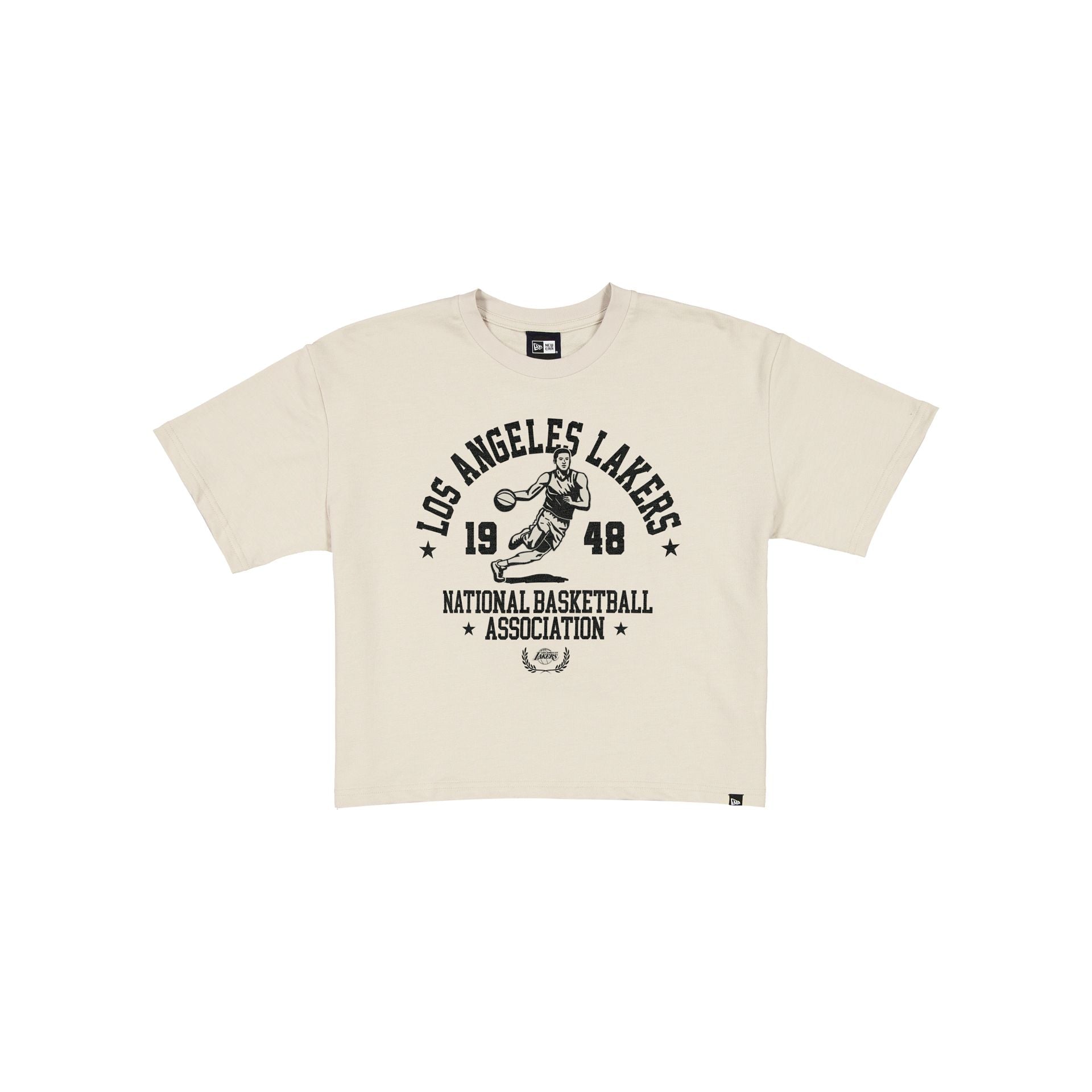 Los Angeles Lakers Throwback Prep Stone Women's Cropped T-Shirt