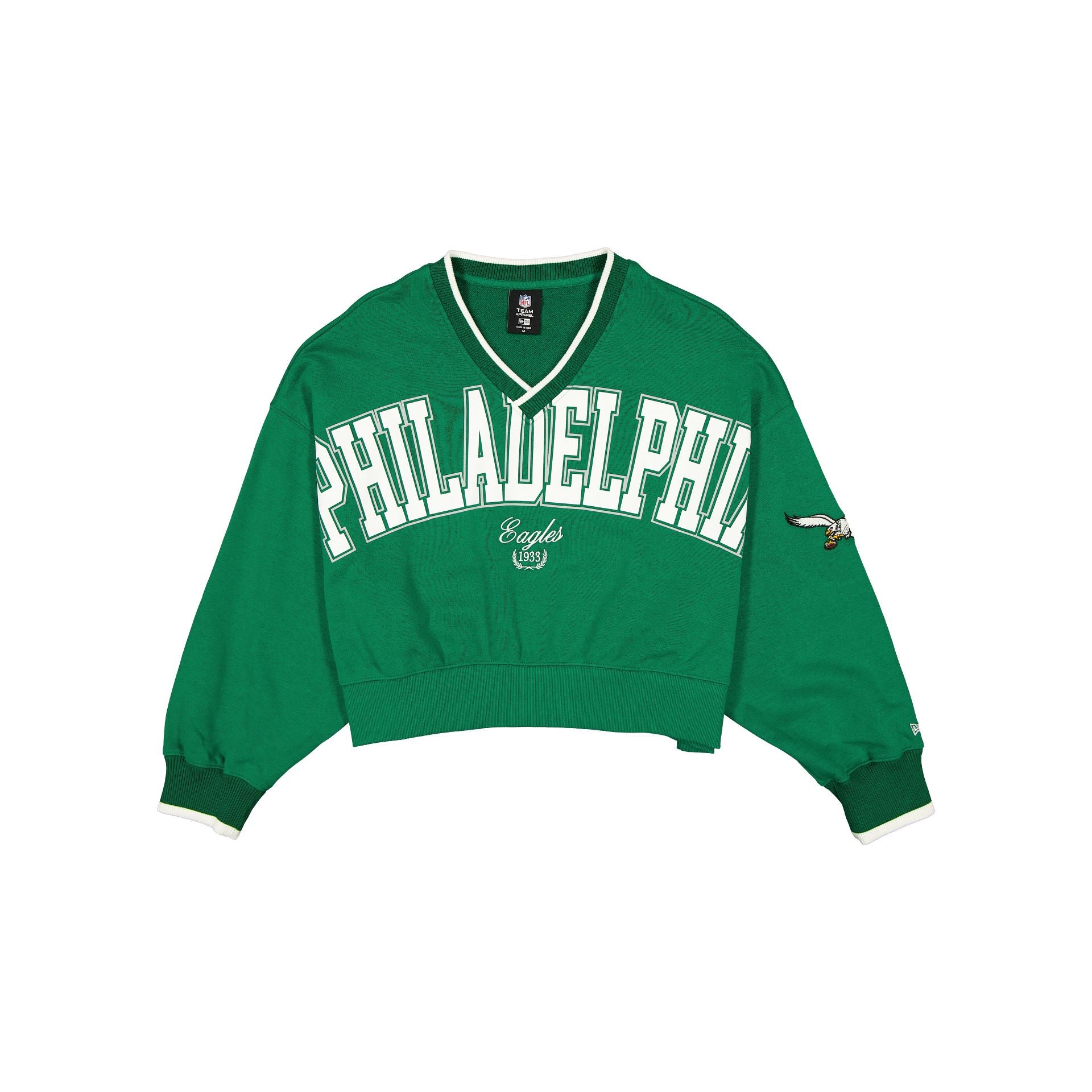Philadelphia Eagles Throwback Prep Women's Cropped Crewneck