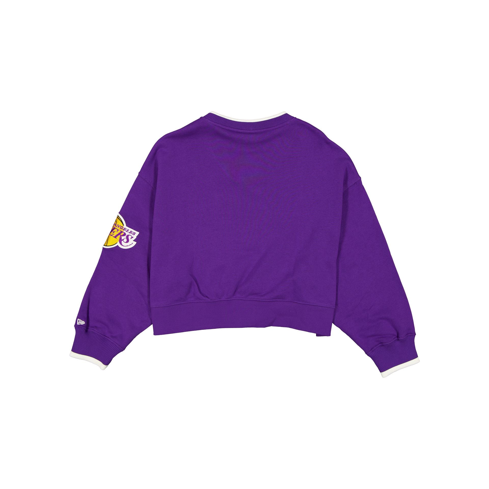 Alternative view of Los Angeles Lakers Throwback Prep Women's Cropped Crewneck