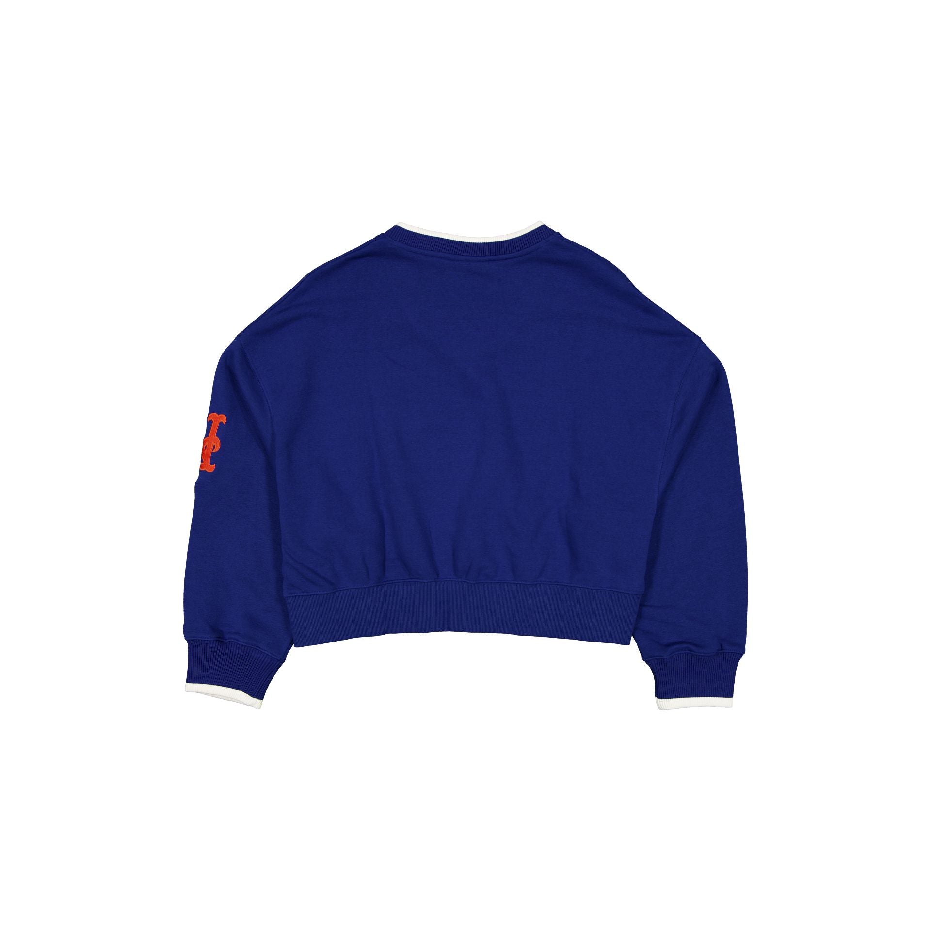 Alternative view of New York Mets Throwback Prep Women's Cropped Crewneck