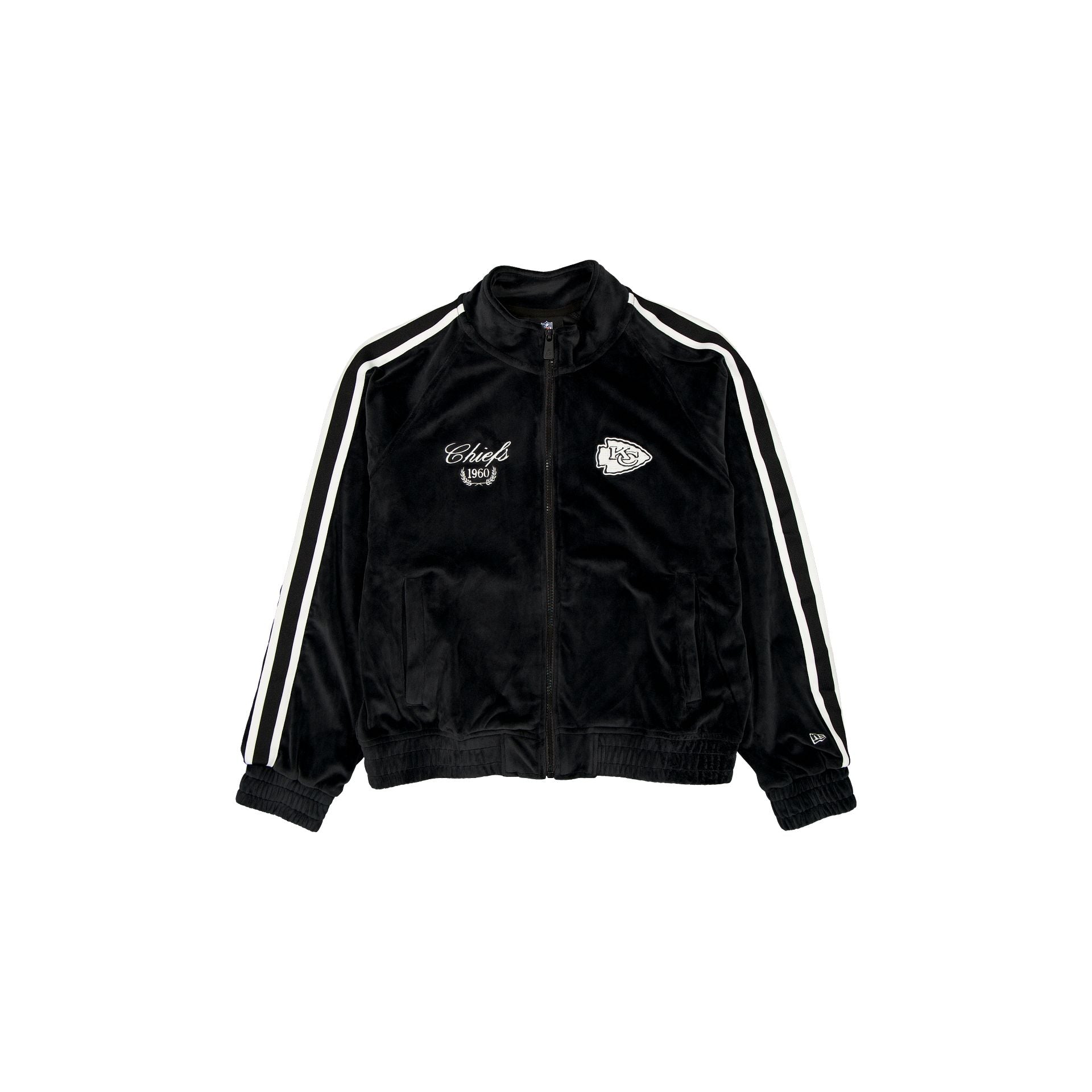 Kansas City Chiefs Throwback Prep Black Women's Track Jacket