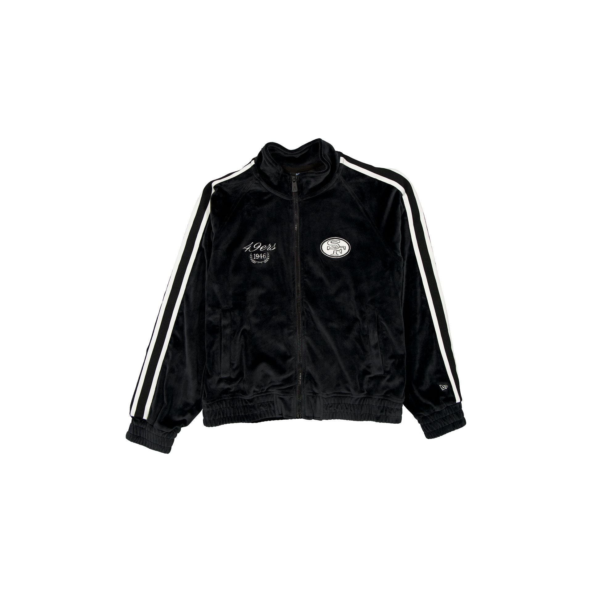 San Francisco 49Ers Throwback Prep Black Women's Track Jacket