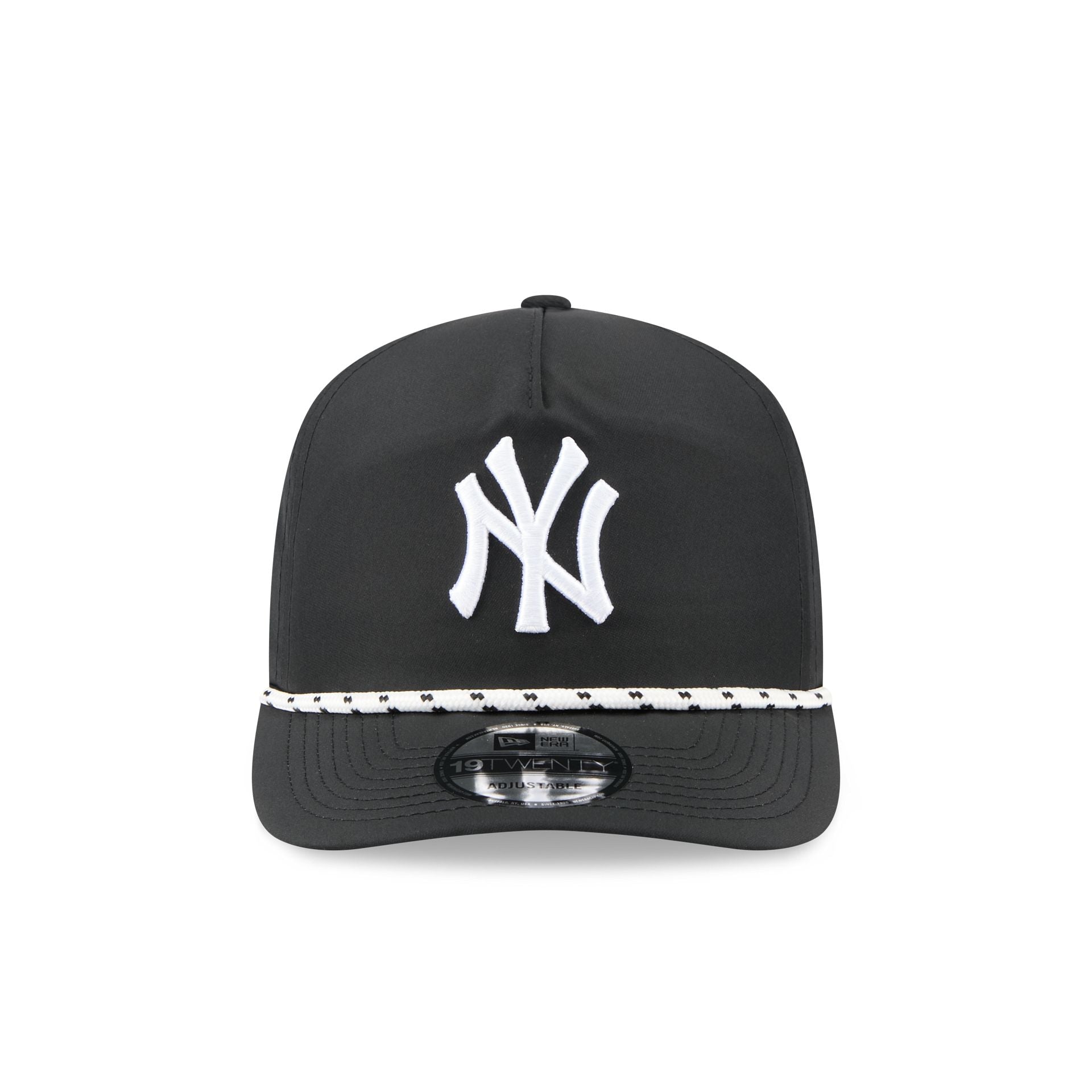 New York Yankees Black And White Rope 19Twenty Snapback Hat - Image 2