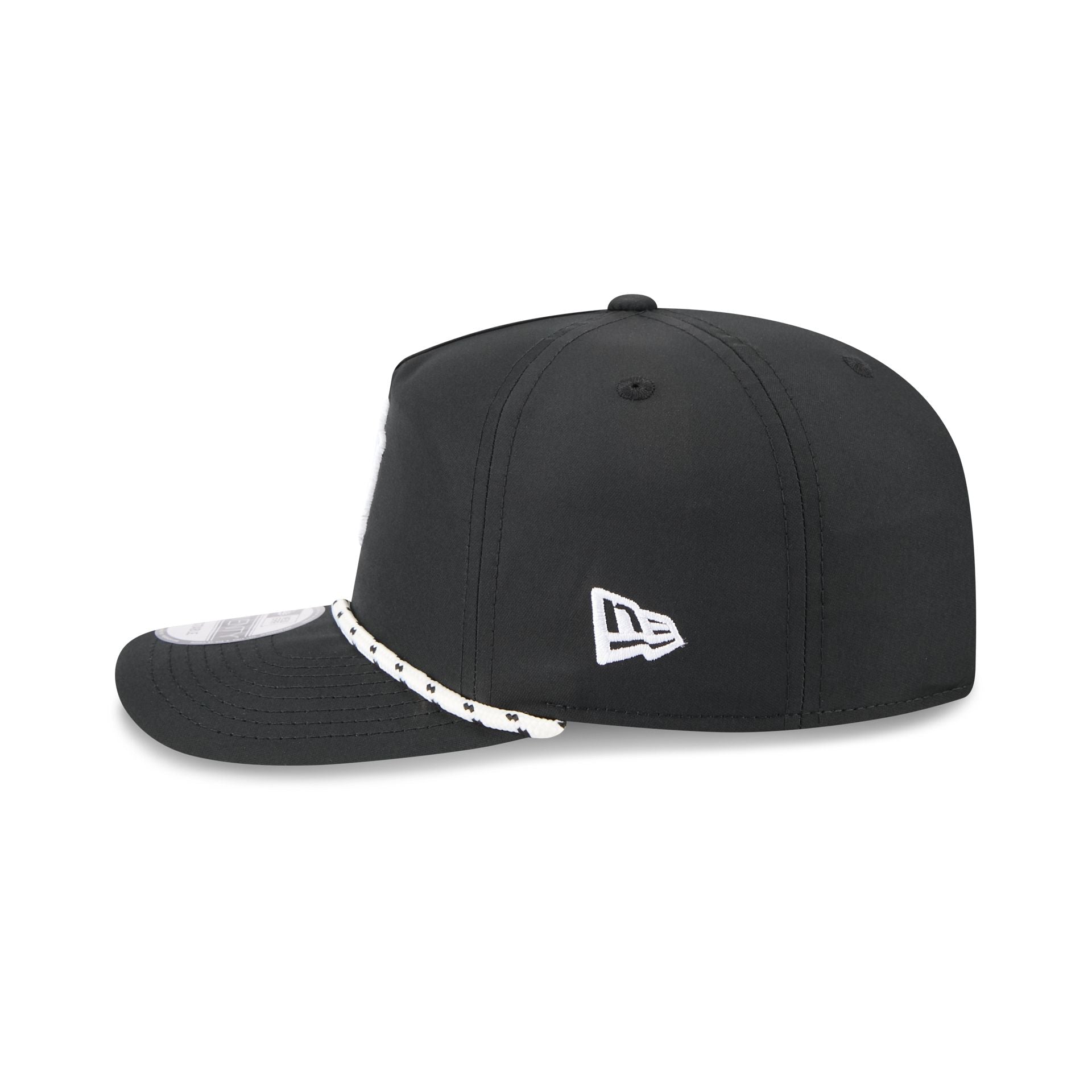 New York Yankees Black And White Rope 19Twenty Snapback Hat - Image 4