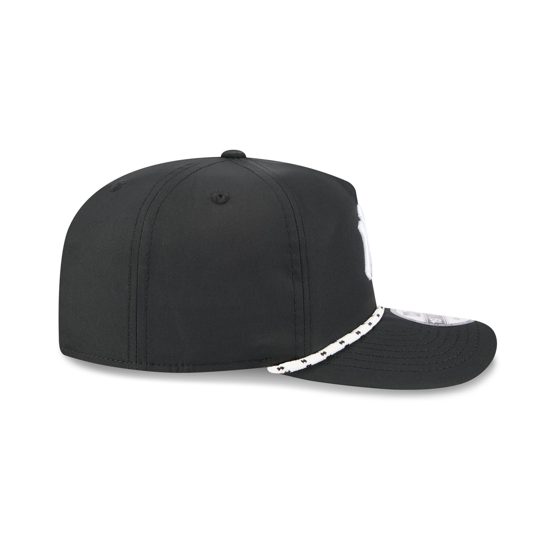 New York Yankees Black And White Rope 19Twenty Snapback Hat - Image 5