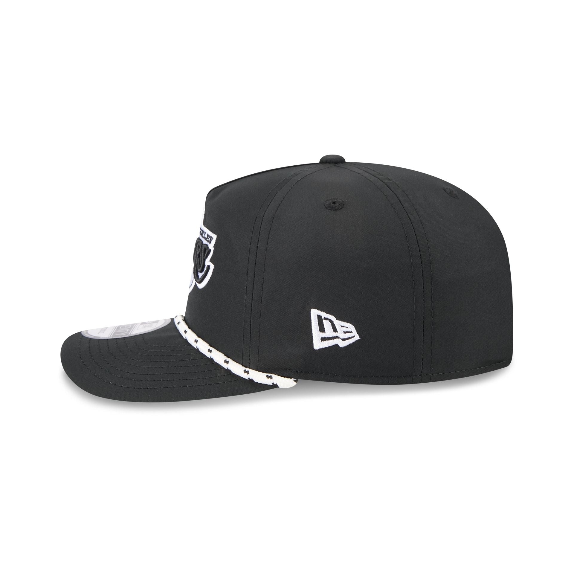 Los Angeles Lakers Black And White Rope 19Twenty Snapback Hat - Image 4