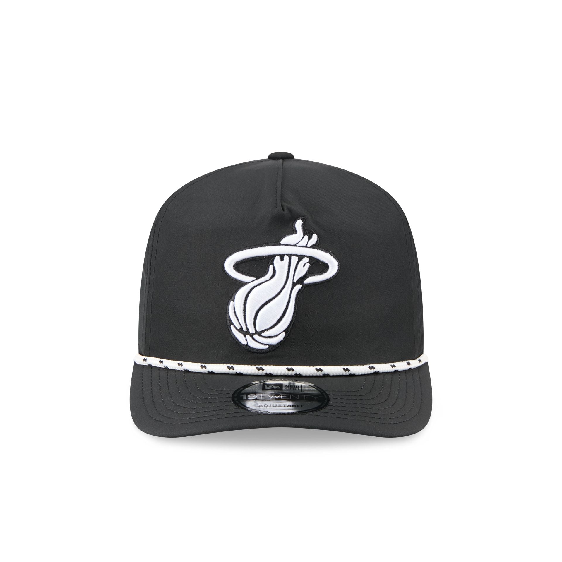 Alternative view of Miami Heat Black And White Rope 19Twenty Snapback Hat