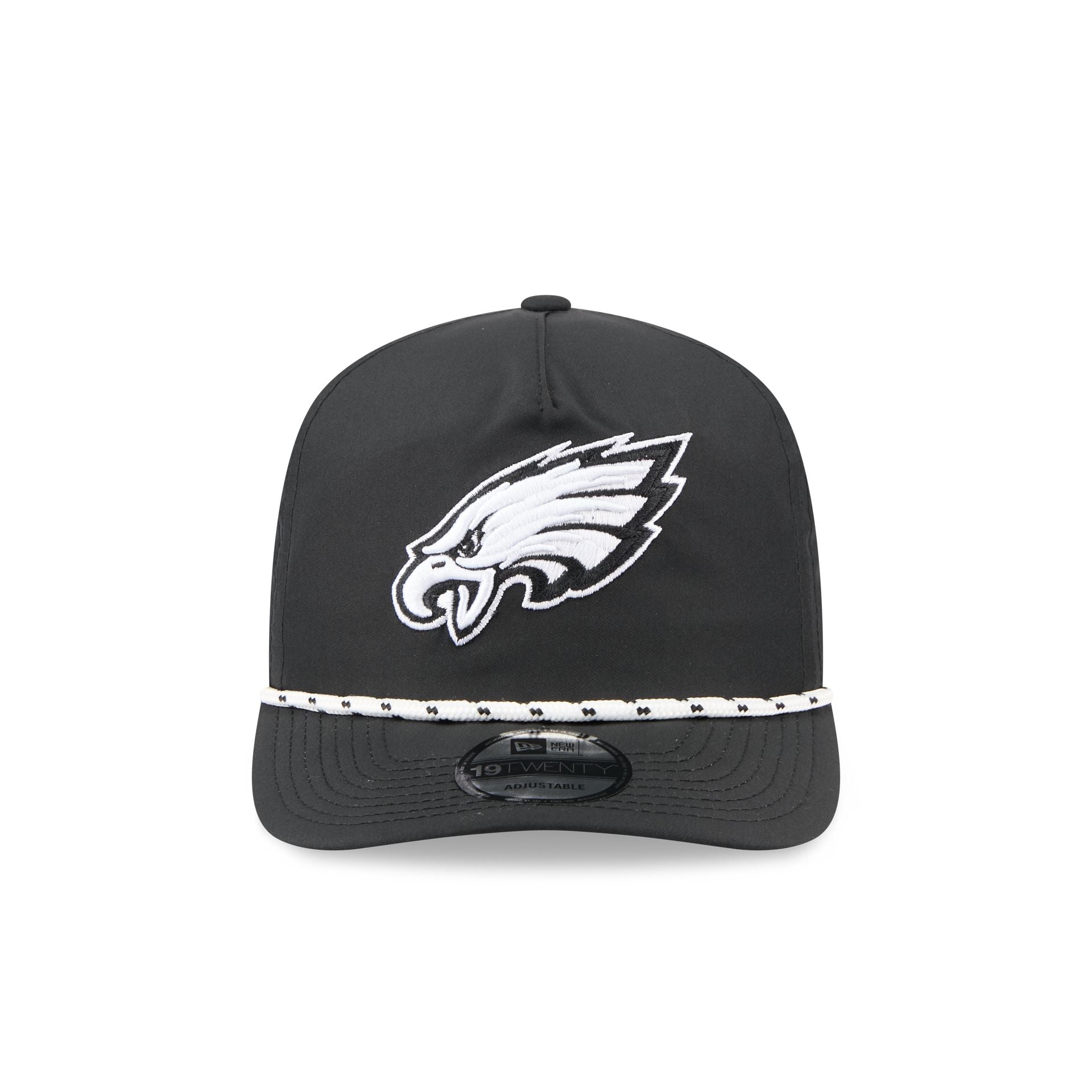 Alternative view of Philadelphia Eagles Black And White Rope 19Twenty Snapback Hat