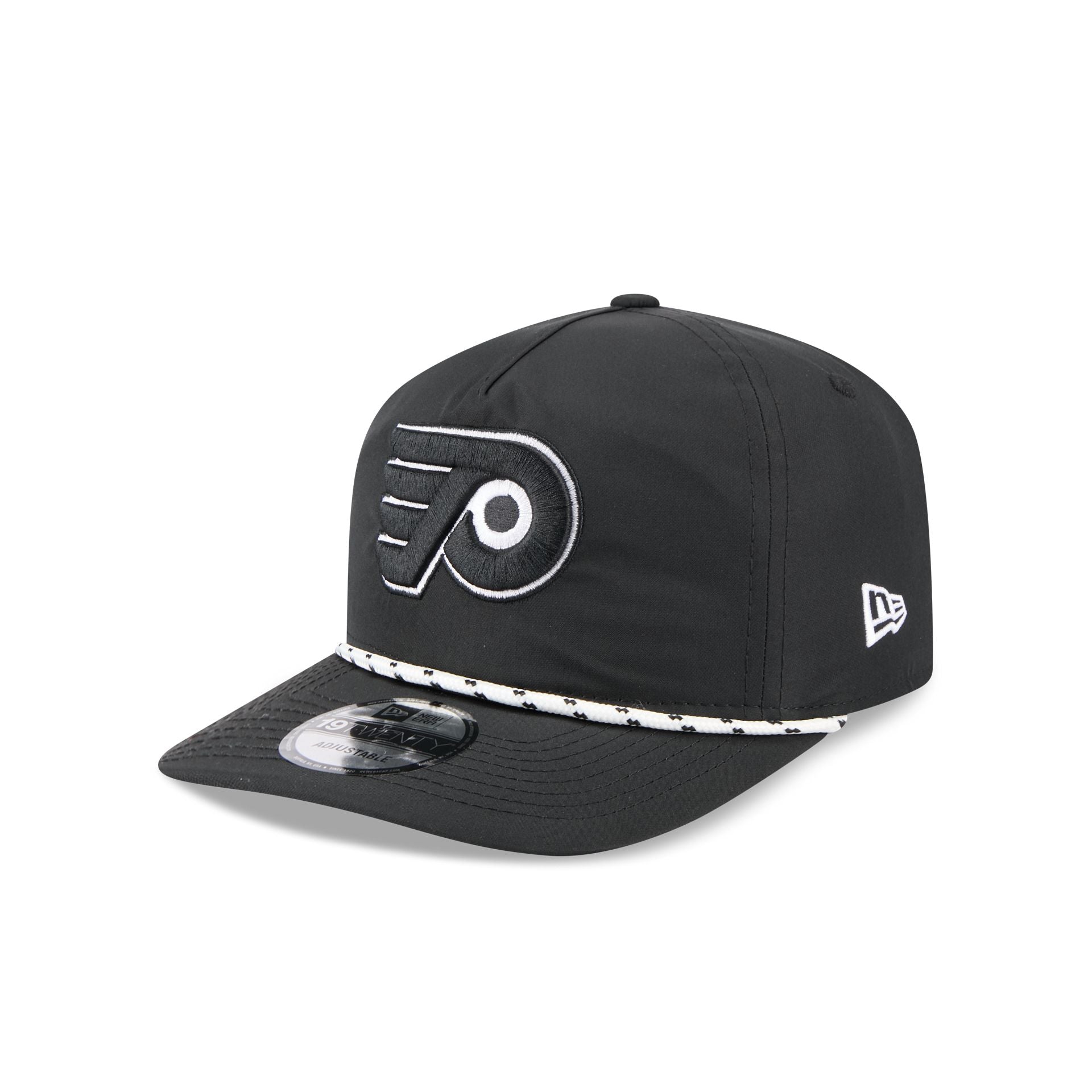 Philadelphia Flyers Black And White Rope 19Twenty Snapback Hat