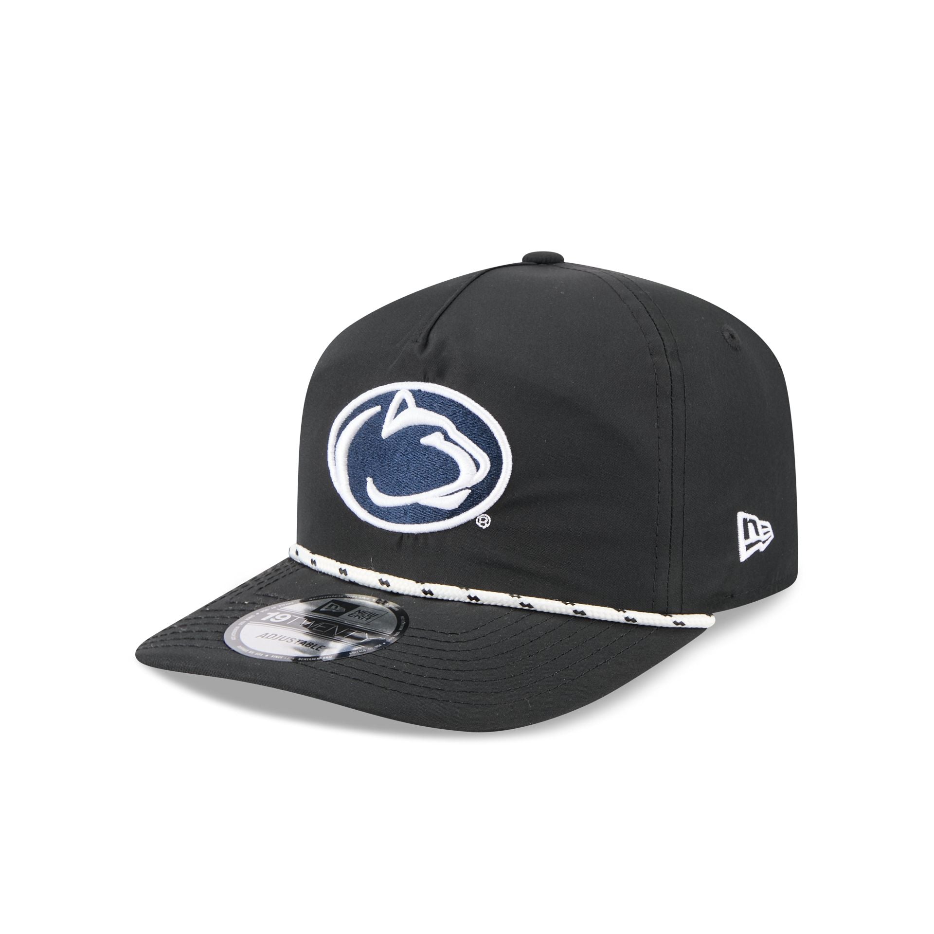 Penn State Nittany Lions Black And White Rope 19Twenty Snapback Hat
