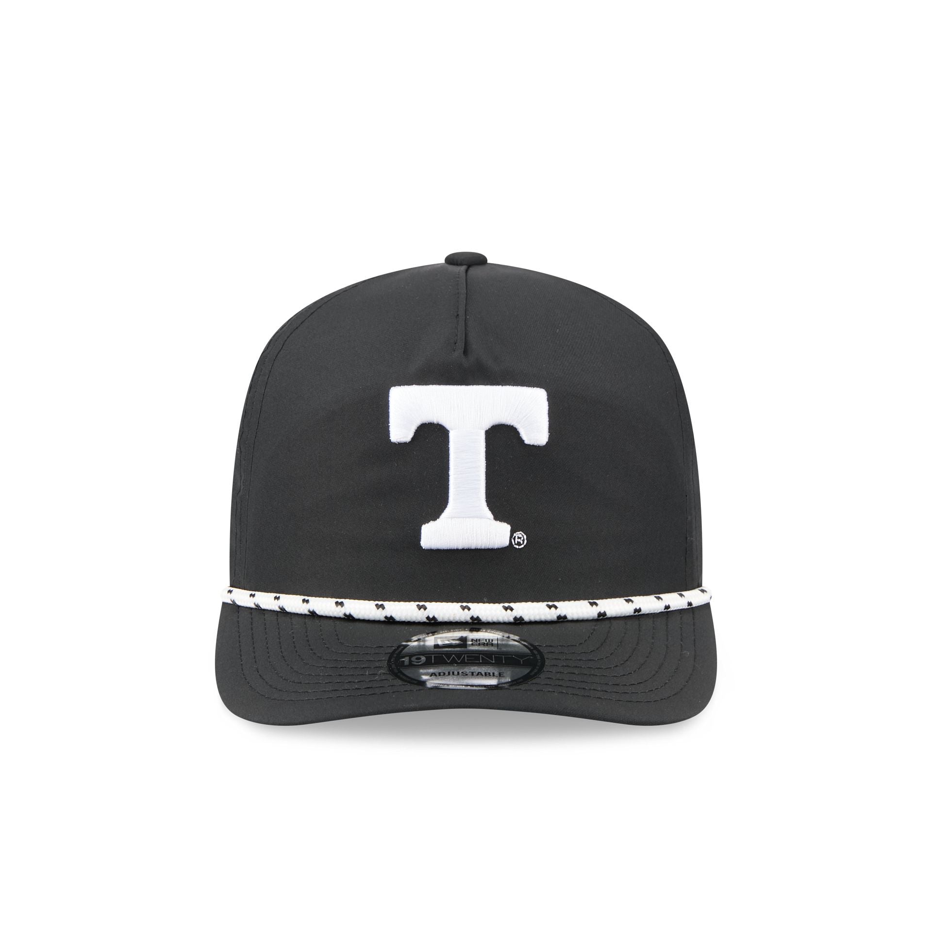 Alternative view of Tennessee Volunteers Black And White Rope 19Twenty Snapback Hat