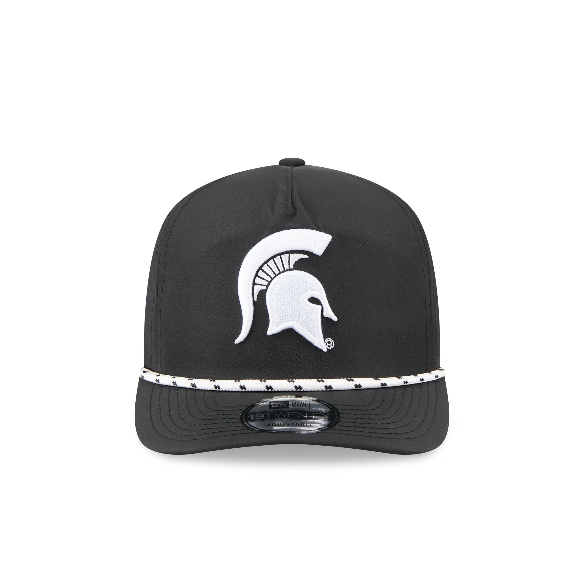 Alternative view of Michigan State Spartans Black And White Rope 19Twenty Snapback Hat