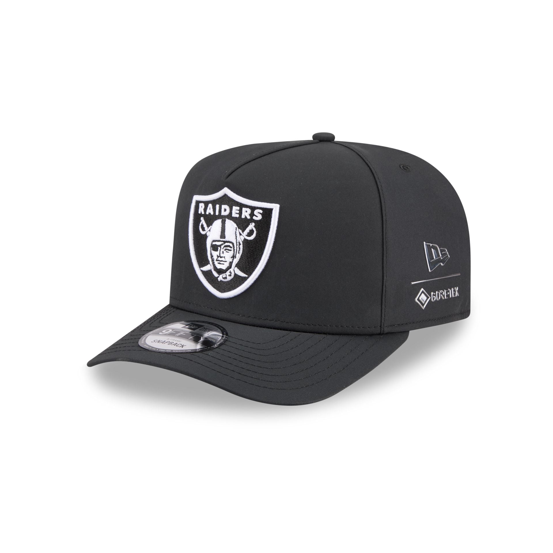 Las Vegas Raiders Gore-Tex Black 9Fifty A-Frame Snapback Hat